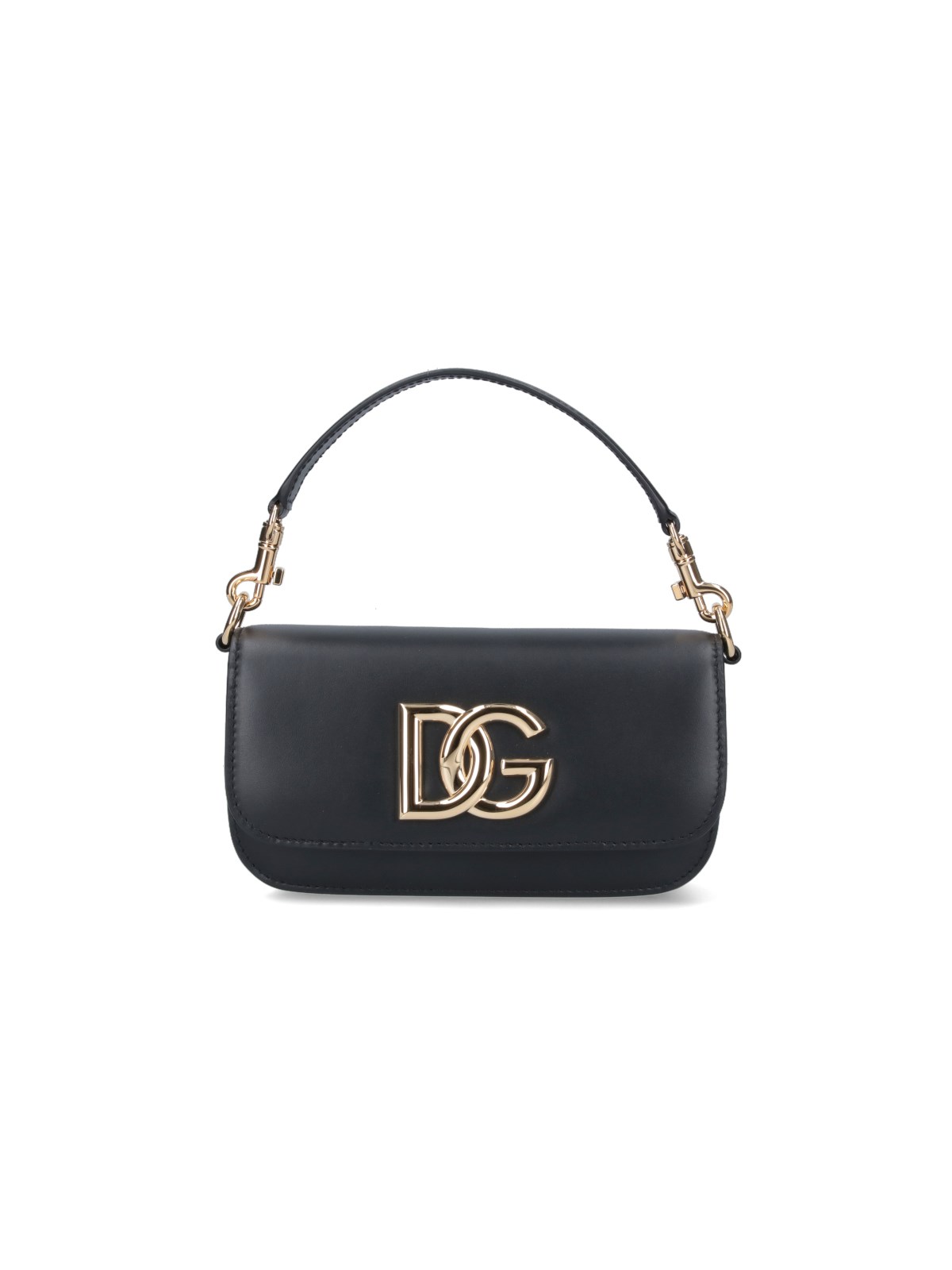 Dolce & Gabbana "dg" Crossbody Bag In Black