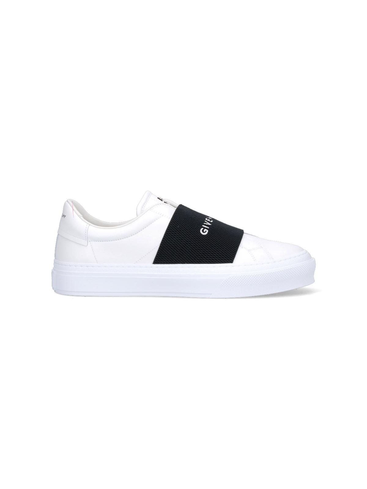 Shop Givenchy Band Sneakers In White