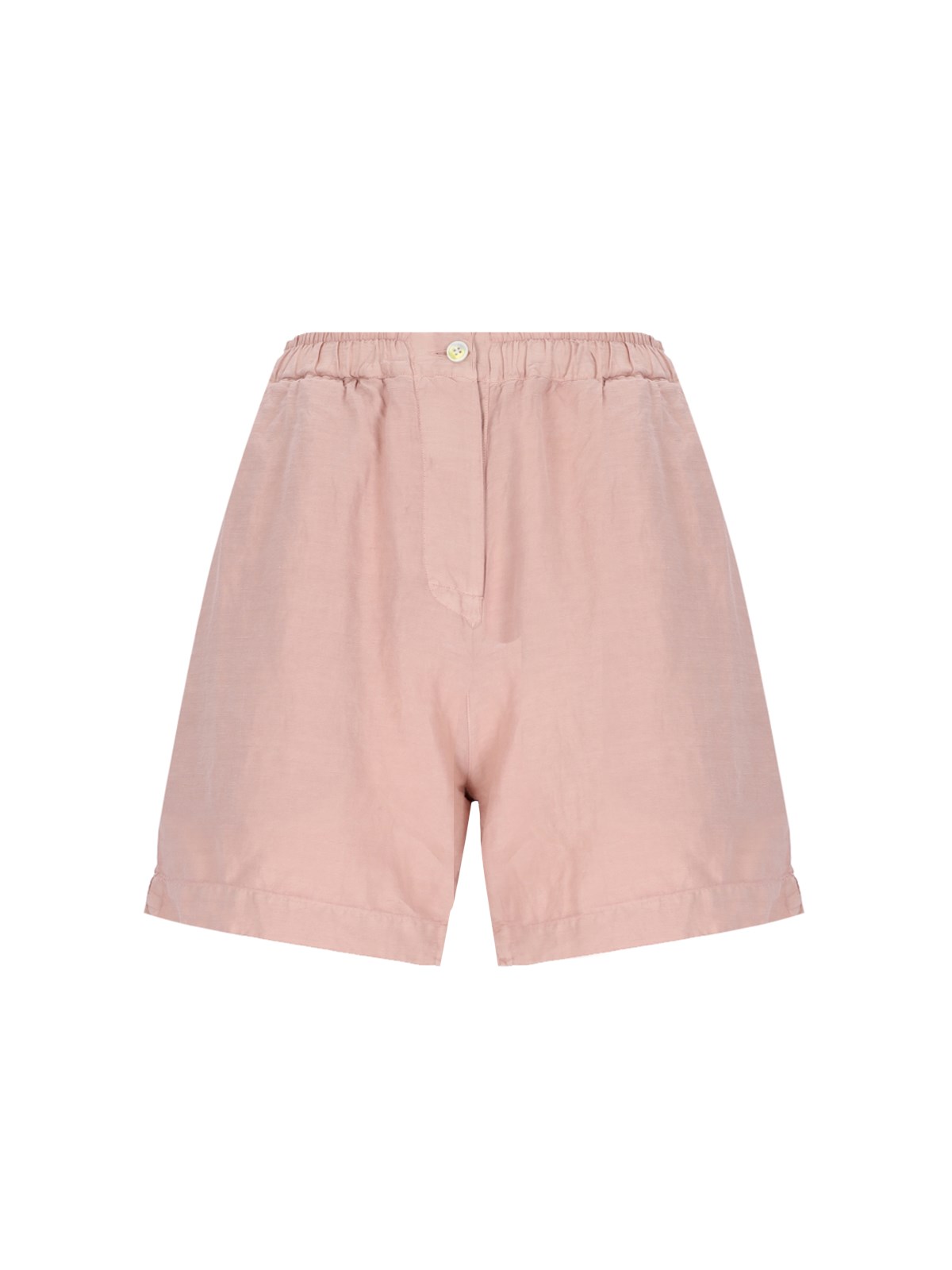 Finamore 1925 Silk And Cotton Shorts In Pink