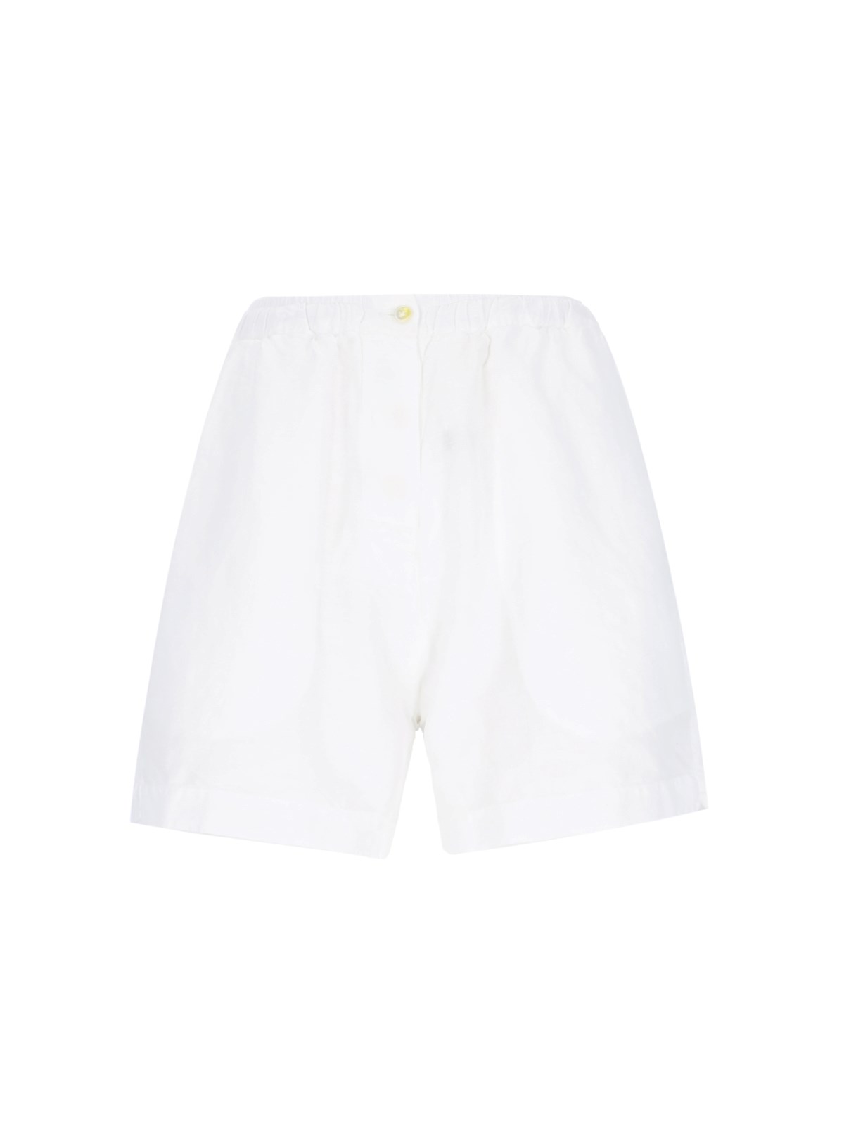 Shop Finamore 1925 Silk And Cotton Shorts In White