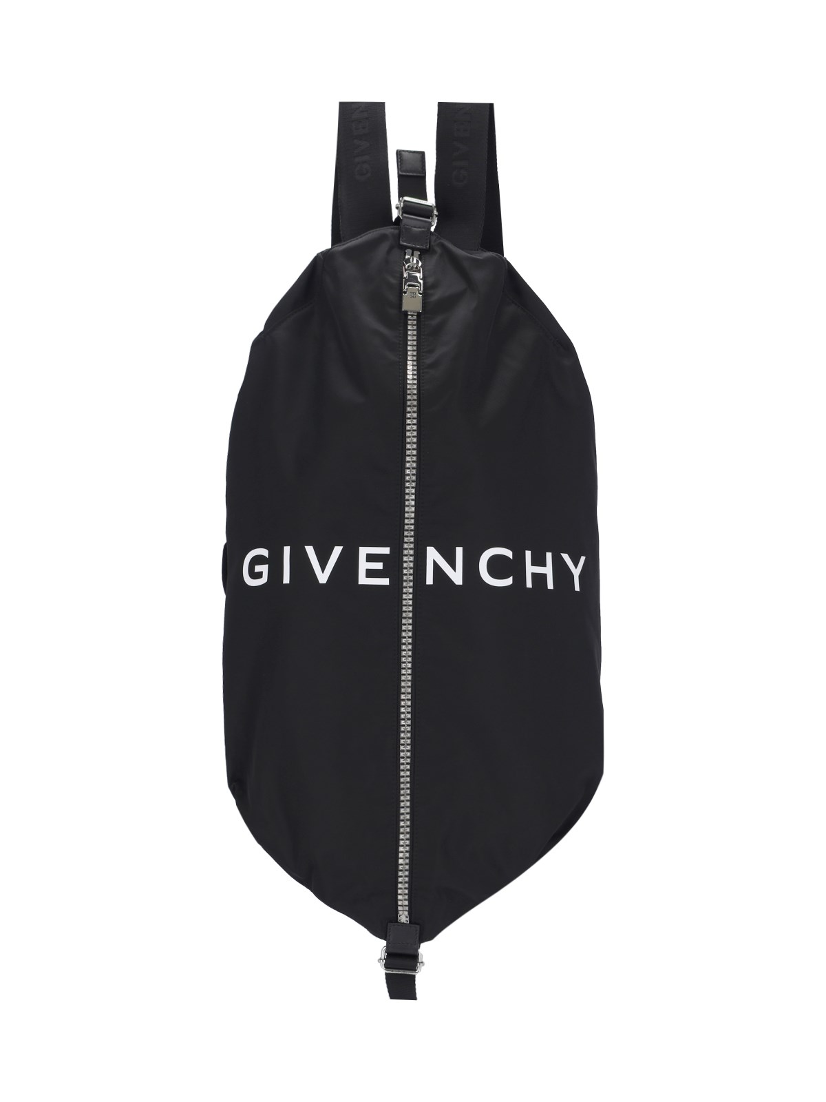 Shop Givenchy "g-zip" Logo Backpack In Black  