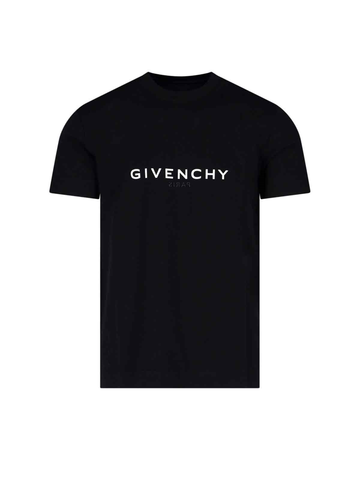 Shop Givenchy Logo Reverse T-shirt In Black  