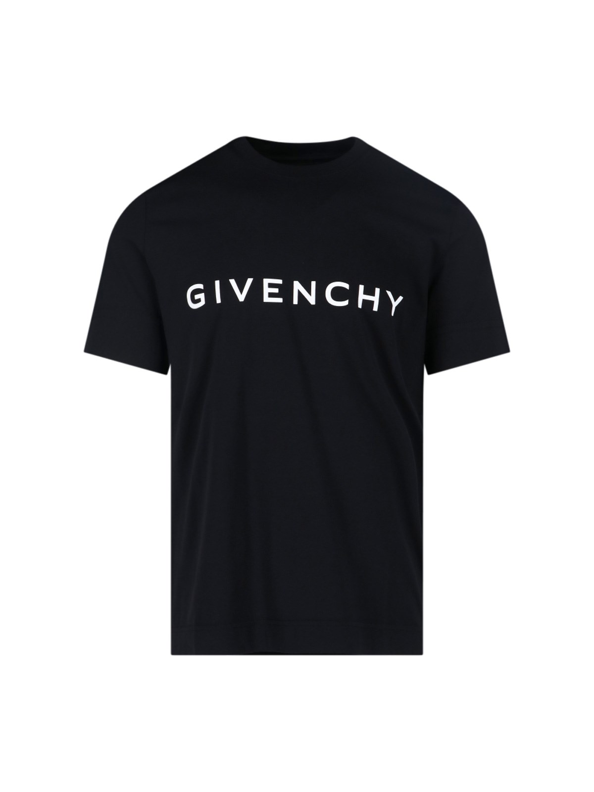 Shop Givenchy Logo Print T-shirt In Black  