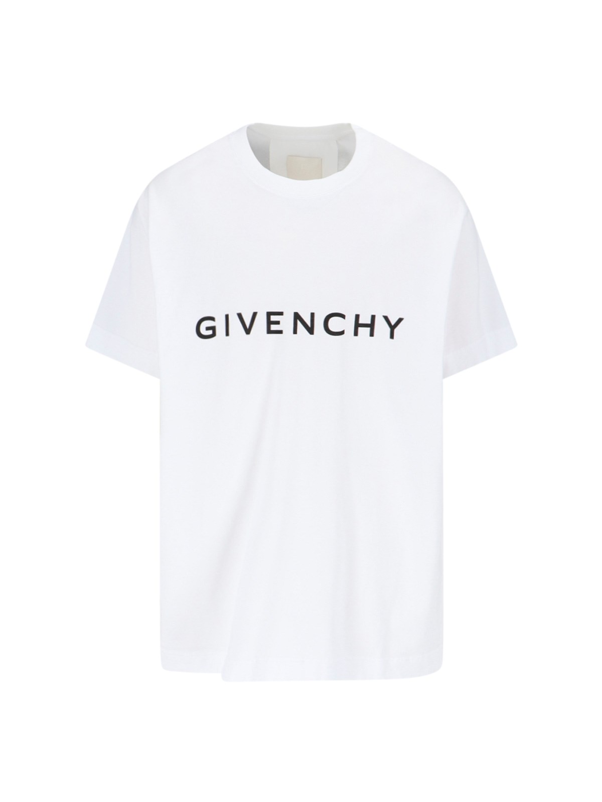 Shop Givenchy "archetype" Logo T-shirt In White