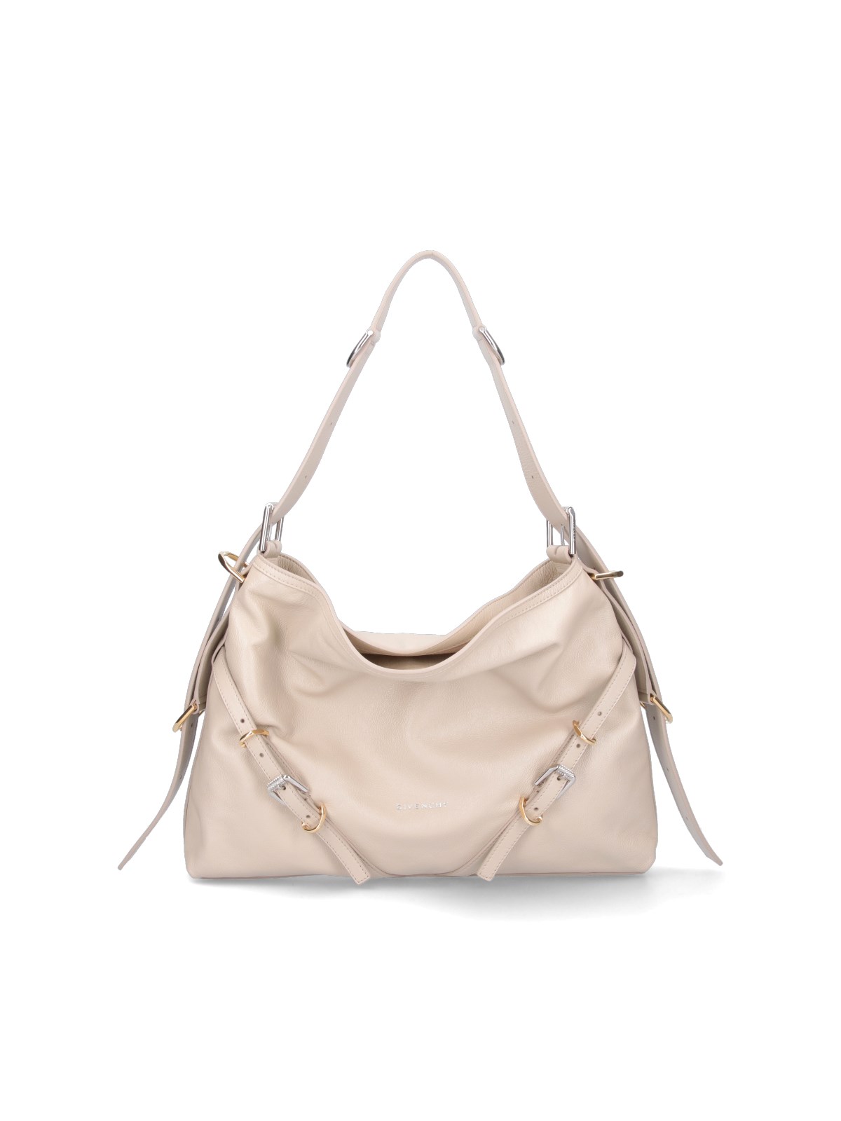 Shop Givenchy Medium Bag "voyou" In Cream