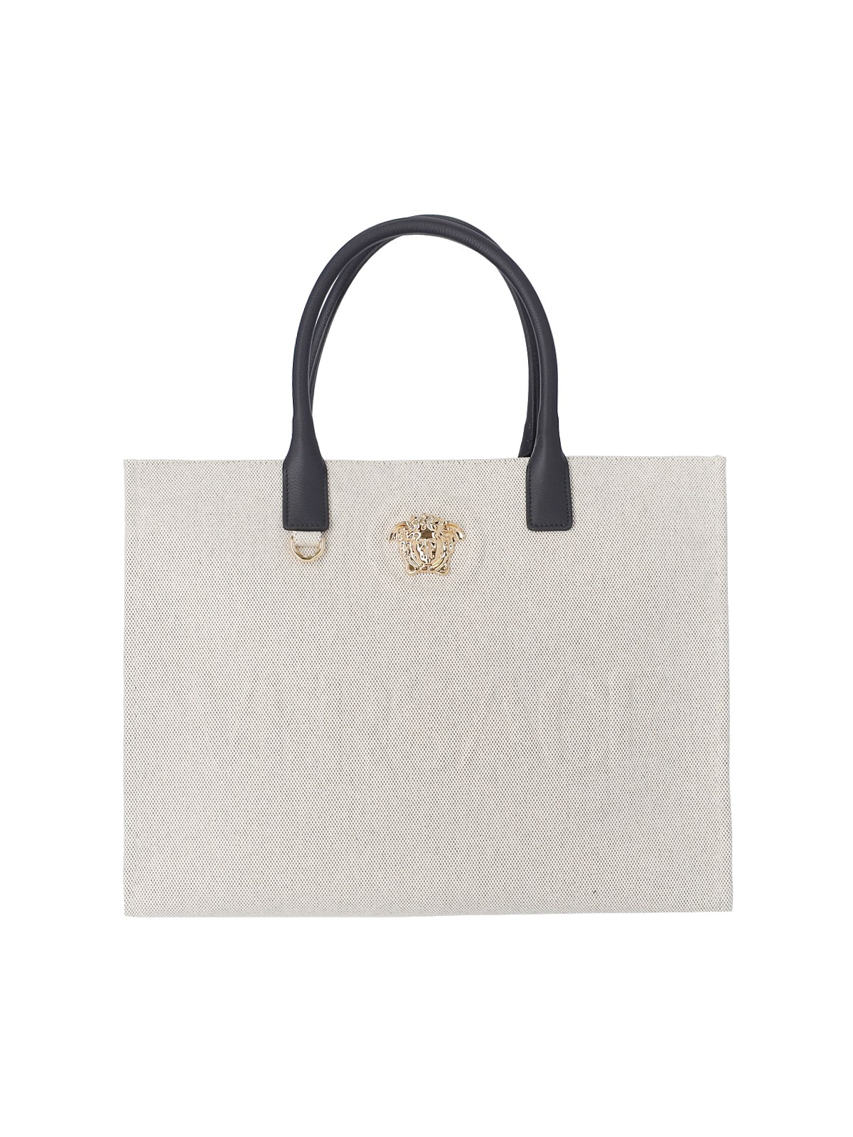 Shop Versace 'la Medusa' Large Tote Bag In Beige