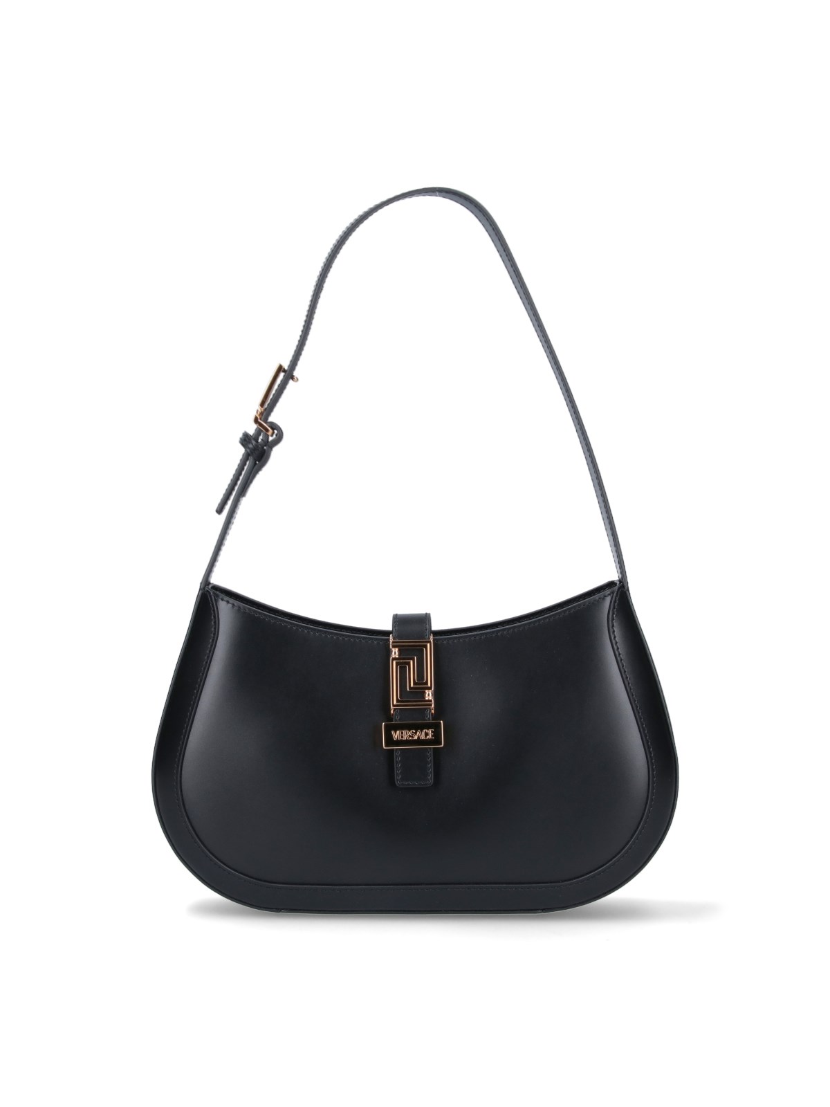 Shop Versace 'greca Goddess' Hobo Bag In Black  