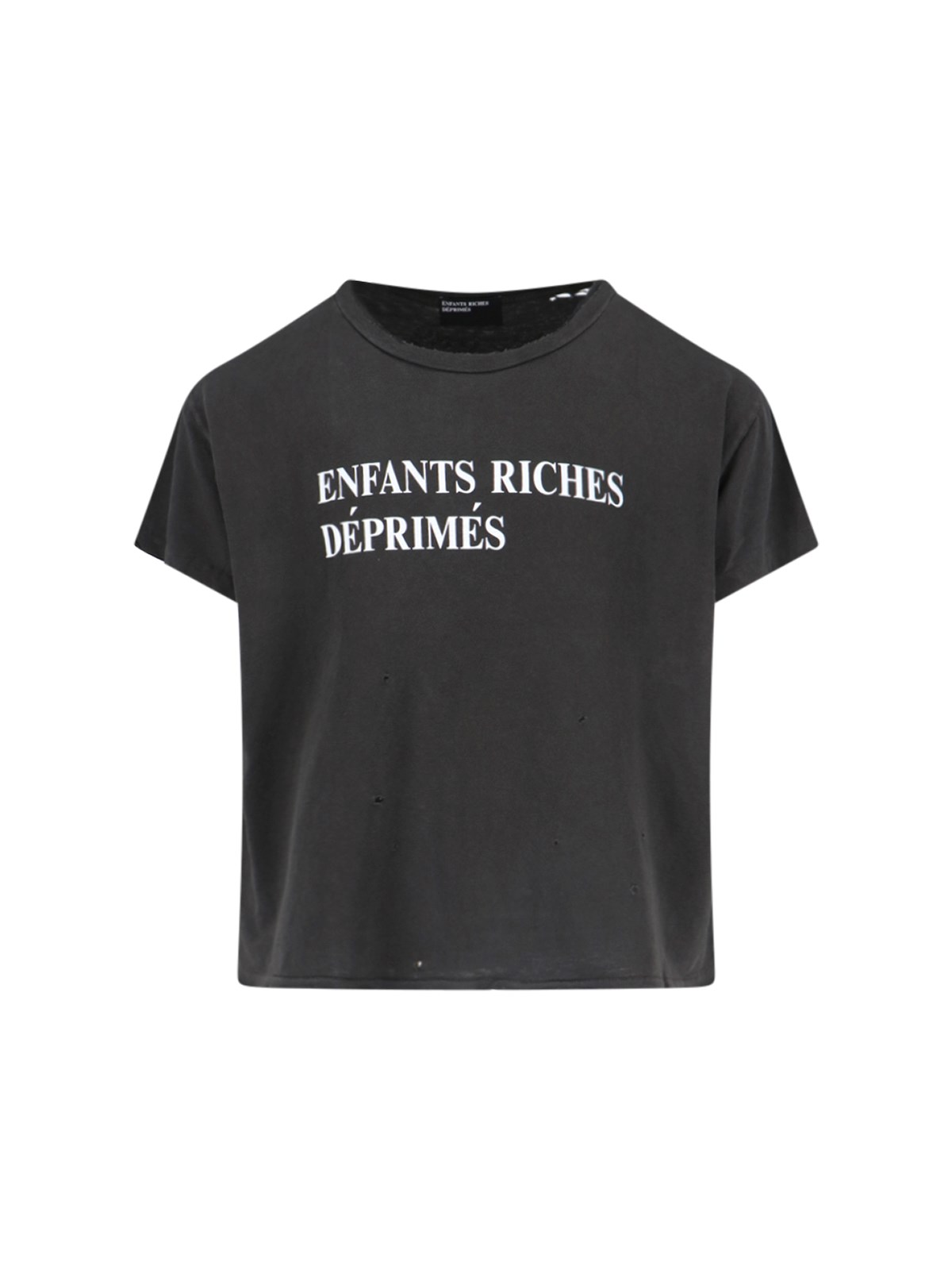 Enfants Riches Deprimes Logo-print Distressed T-shirt In Black