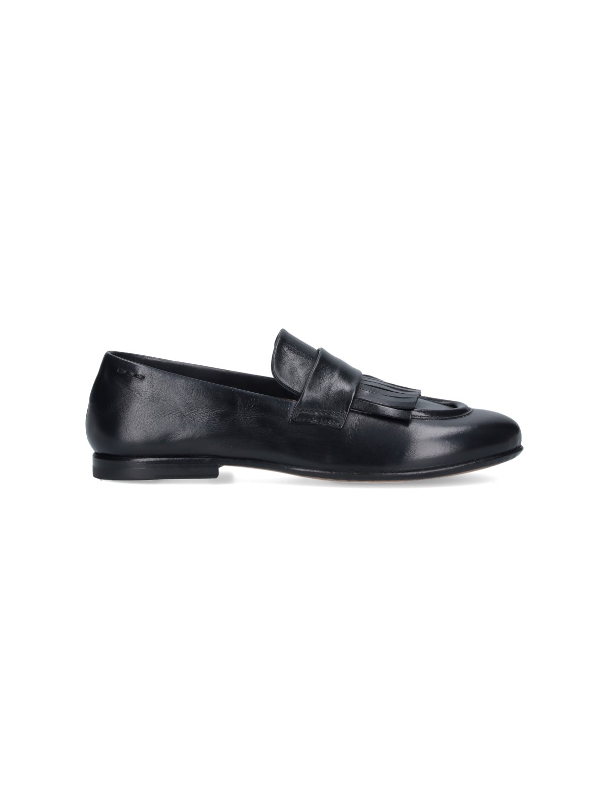 Alexander Hotto Fringed Detail Loafers In Black  