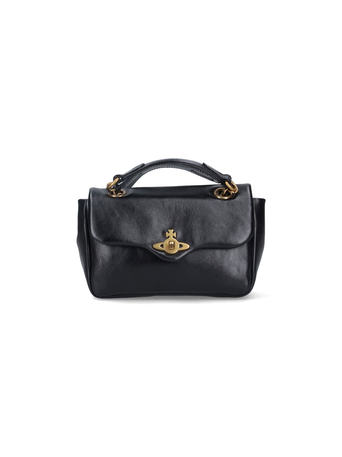 Shop Vivienne Westwood "anita Chain" Crossbody Bag In Black  