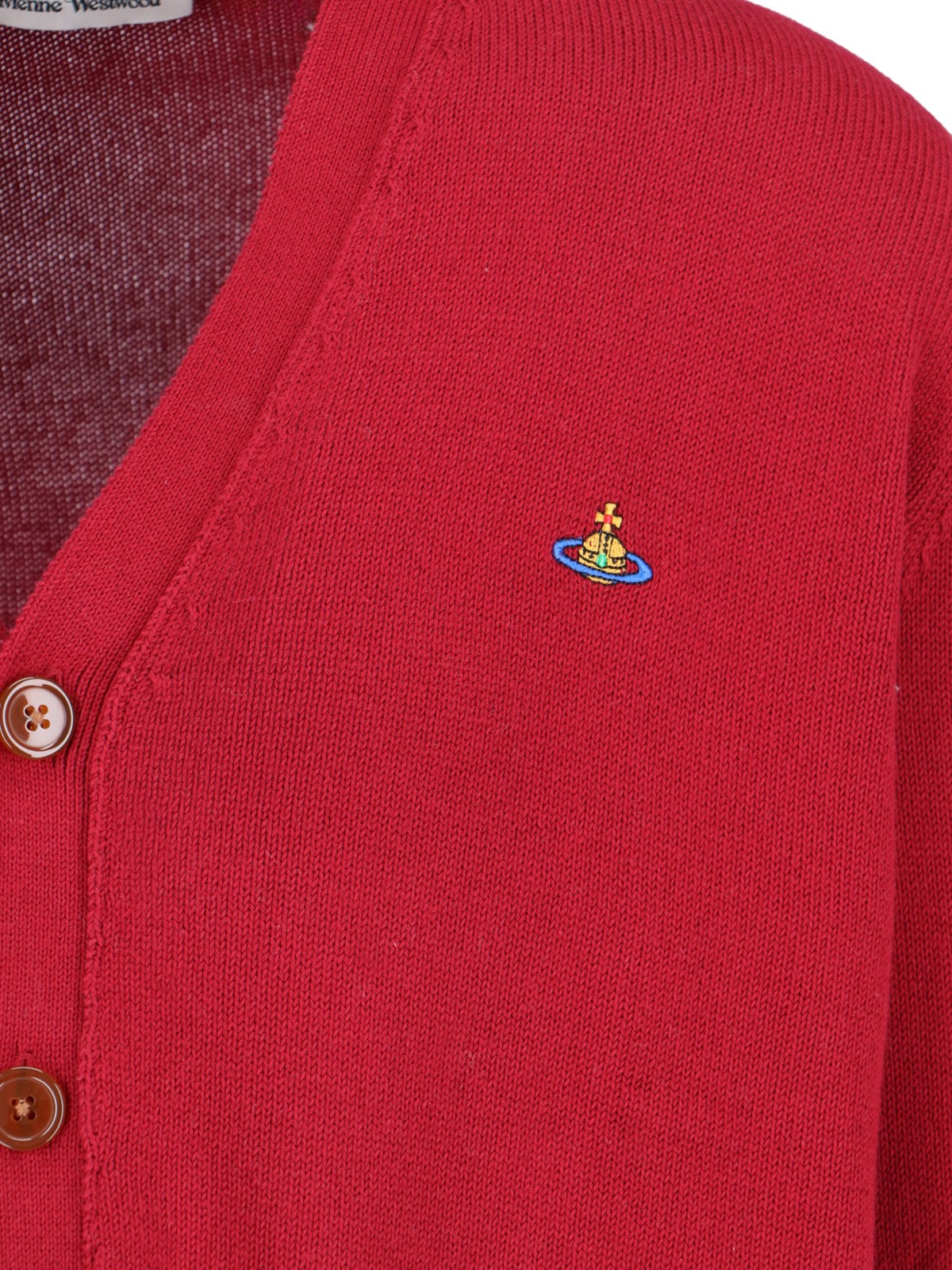 【送料&関税込】Vivienne Westwood Logo Cardigan VIVIENNE WESTWOOD - Cotton Logo Cardigan Vivienne Westwood
