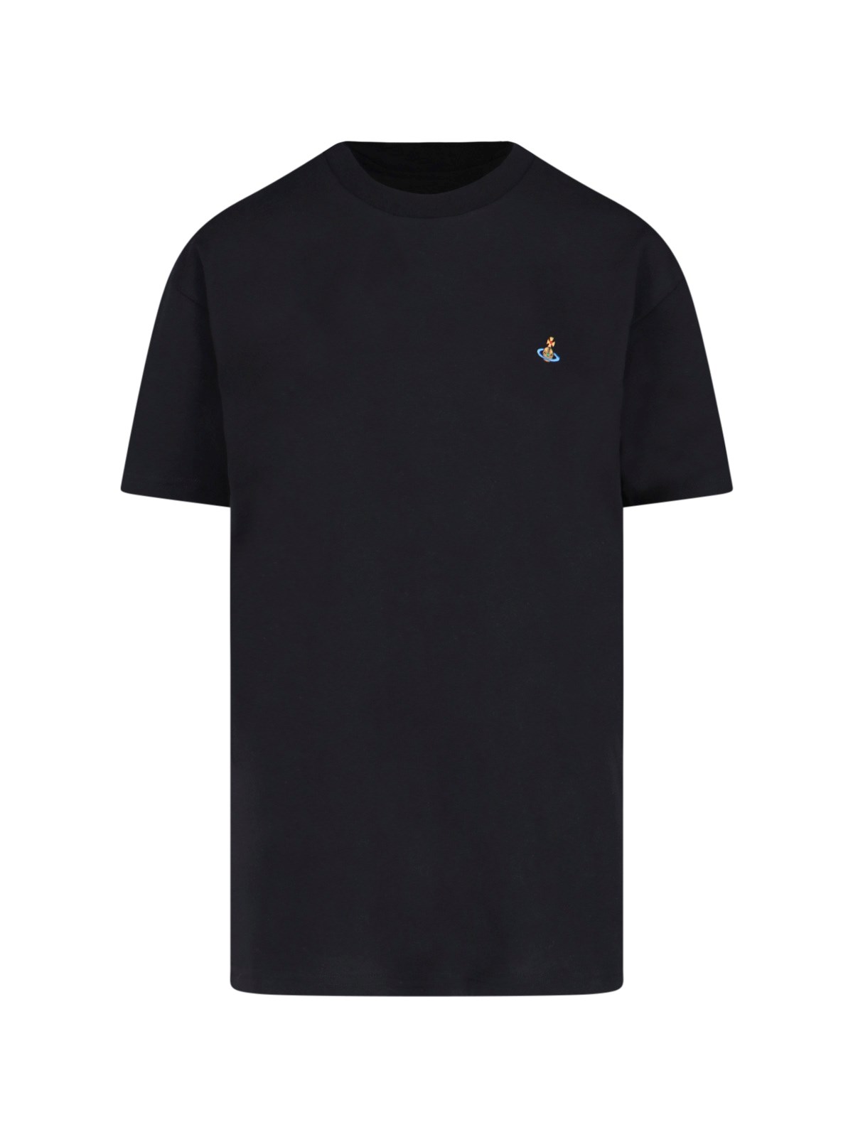 Shop Vivienne Westwood Logo T-shirt In Black  