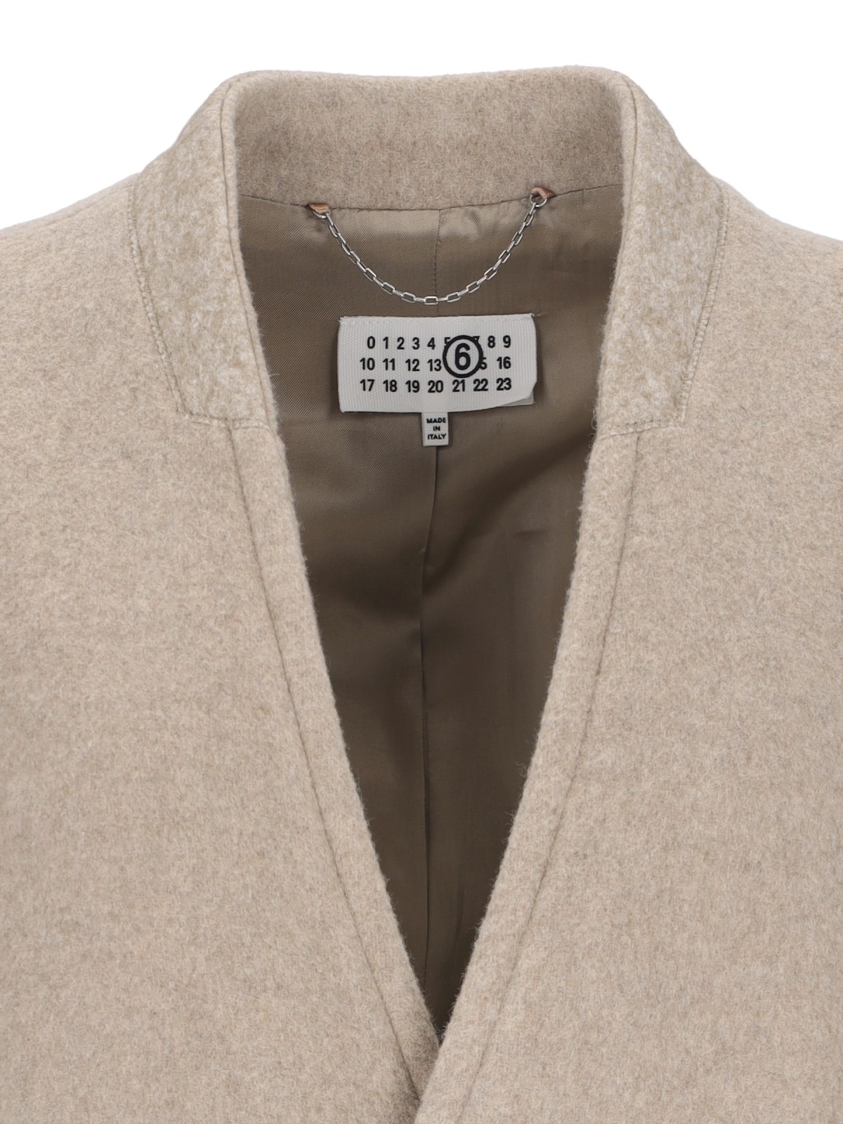 コート MM6 MAISON MARGIELA Women Outer S52AA0184 M35145124 Beige Mm6 maison margiela Midi belted coat available on SUGAR - 158057