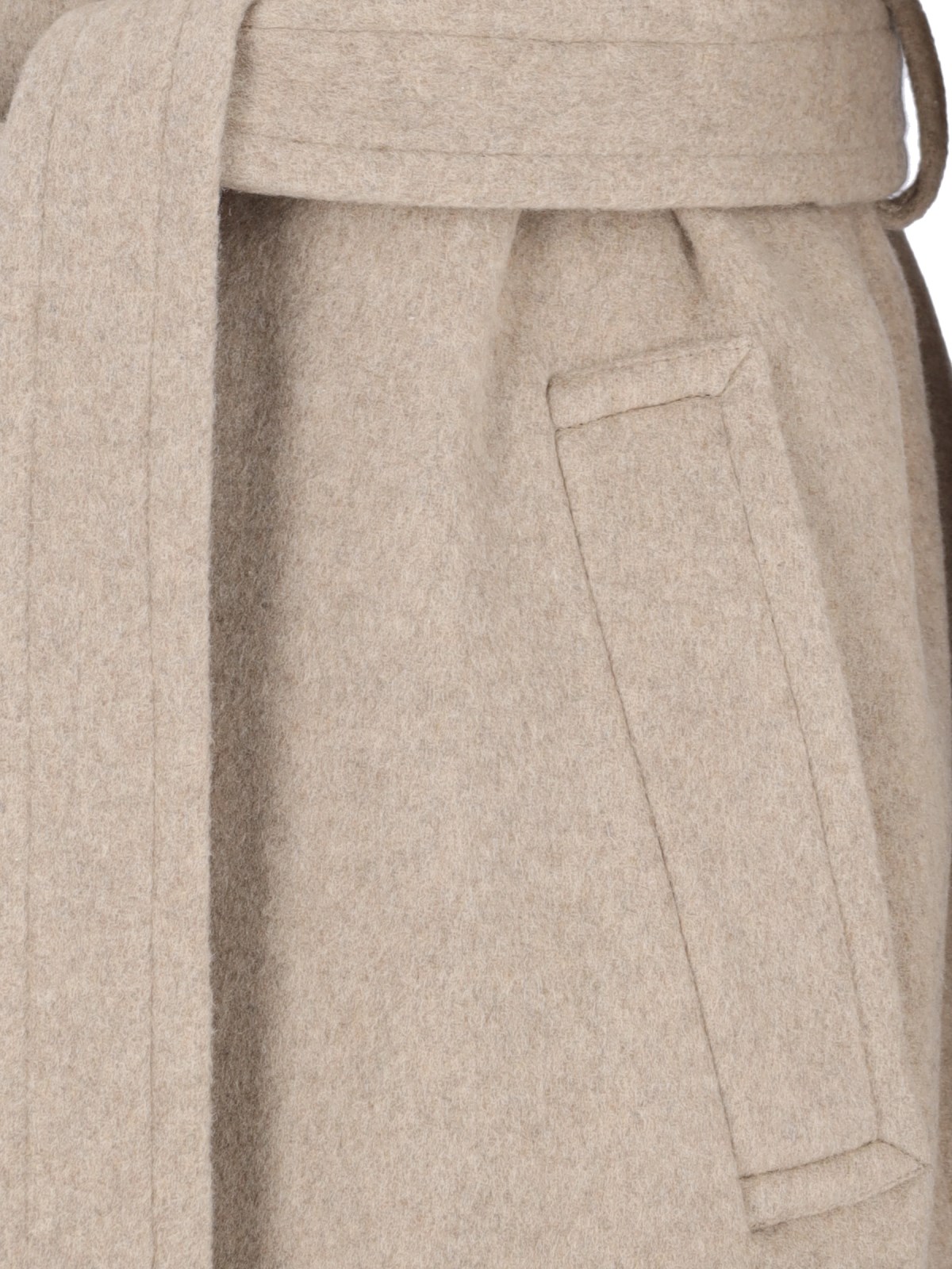 コート MM6 MAISON MARGIELA Women Outer S52AA0184 M35145124 Beige Mm6 maison margiela Midi belted coat available on SUGAR - 158057