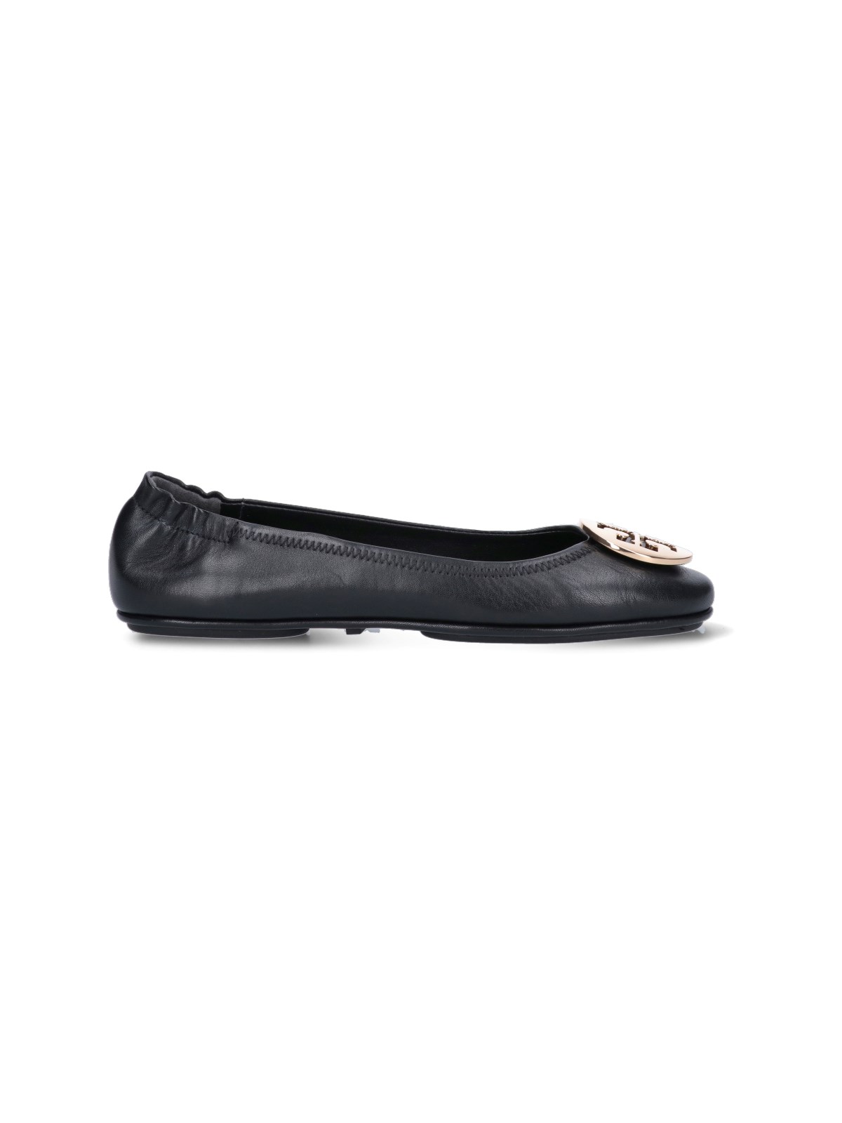 Shop Tory Burch 'minnie Travel' Ballet Flat In Black  