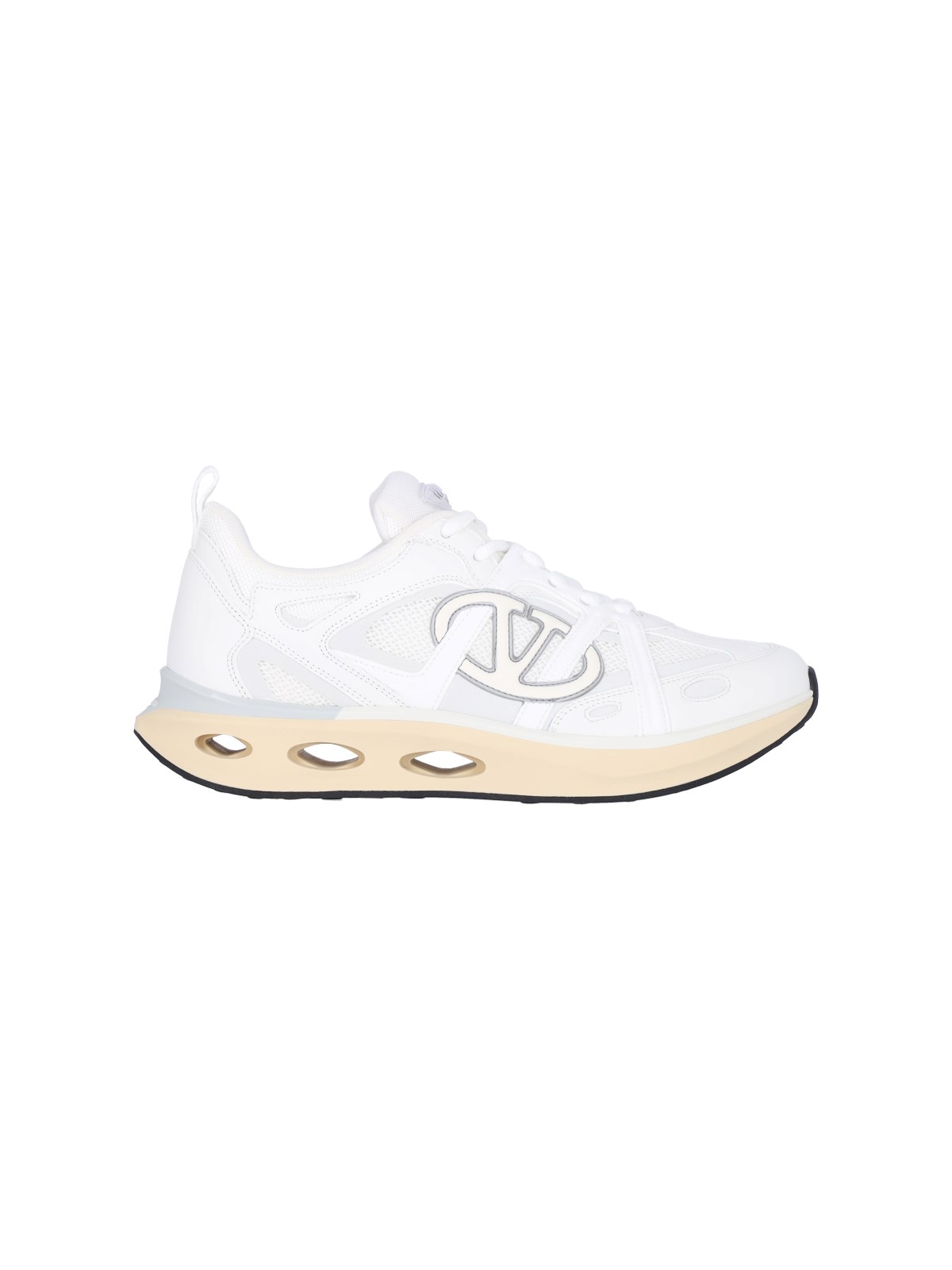 Shop Valentino "vlogo Easyjog" Low-top Sneakers In White