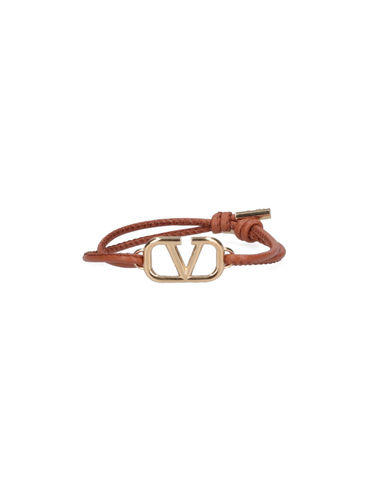 Shop Valentino 'vlogo Signature' Bracelet In Brown