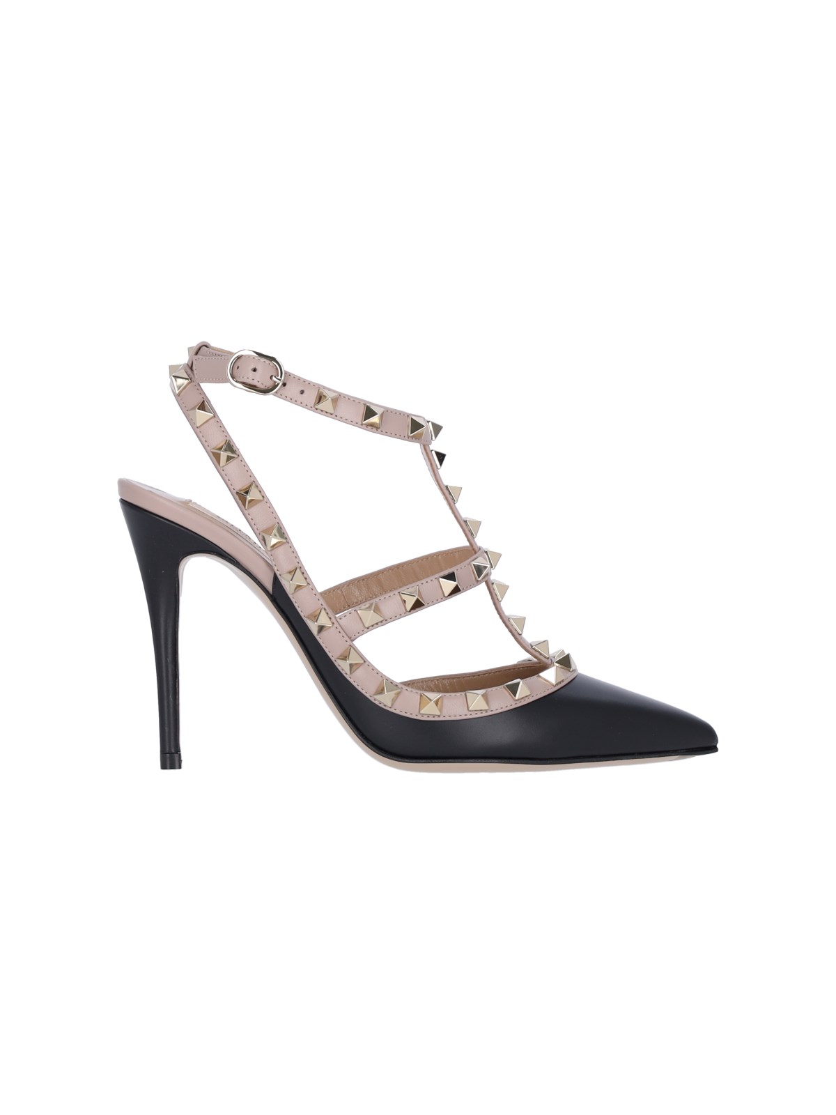 Shop Valentino 'rockstud 100' Pumps In Black  