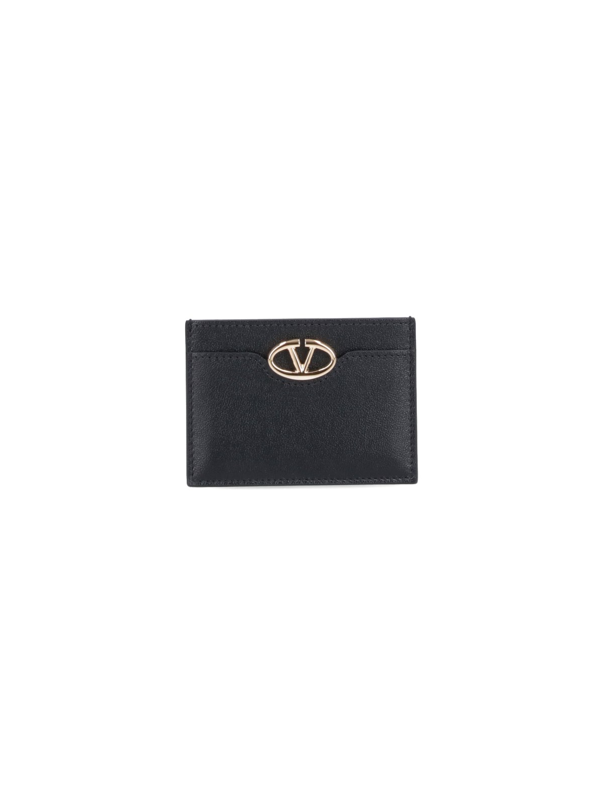 Shop Valentino "vlogo Signature" Card Holder In Black  