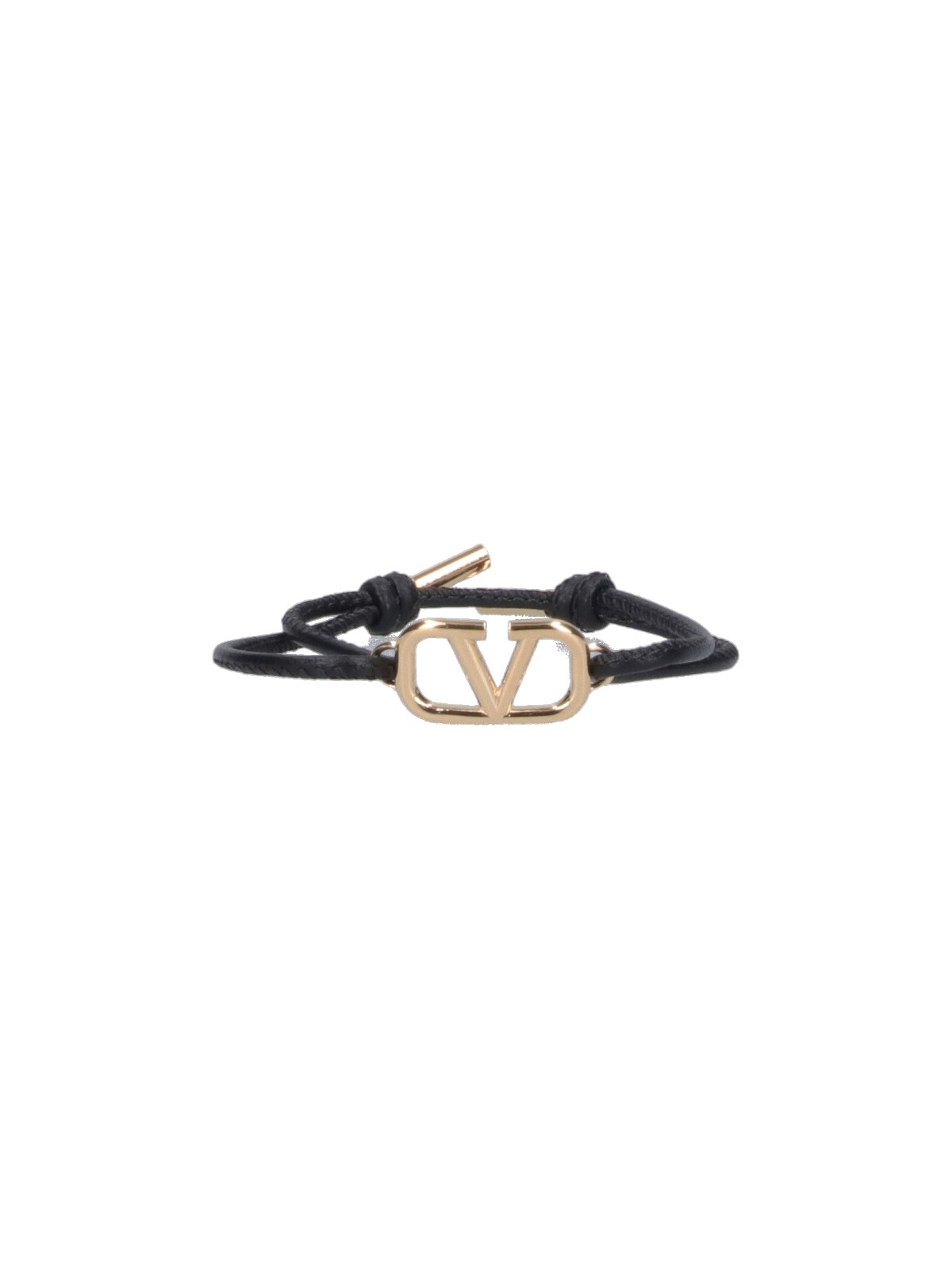 Shop Valentino 'vlogo Signature' Bracelet In Black  