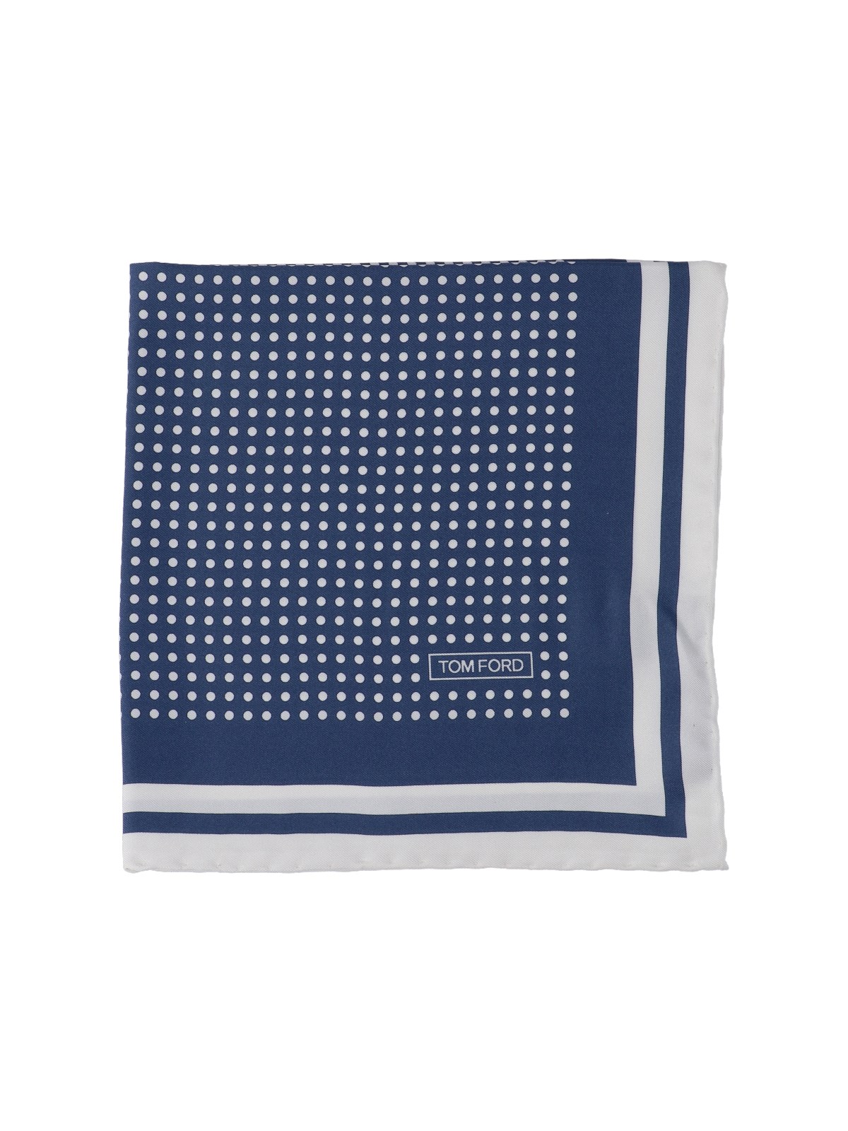 Shop Tom Ford Polka Dot Scarf In Blue