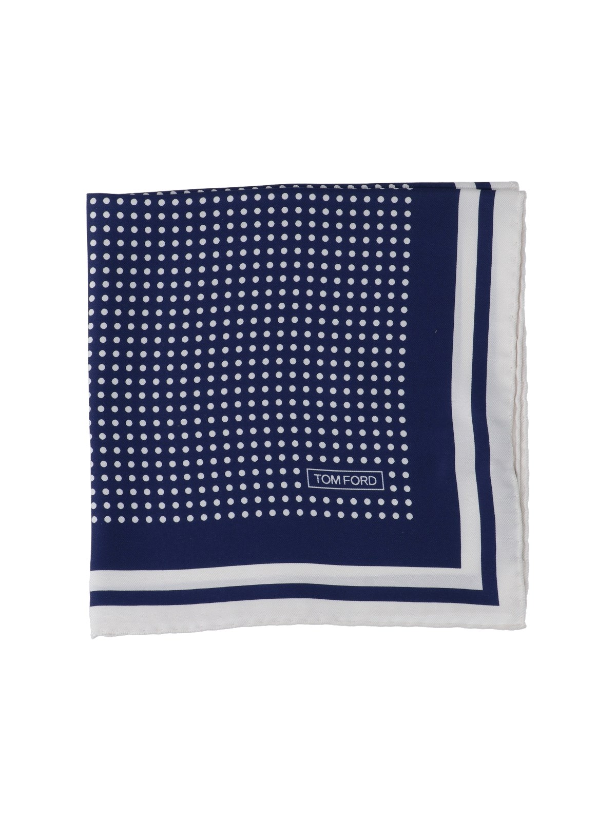 Shop Tom Ford Polka Dot Scarf In Blue