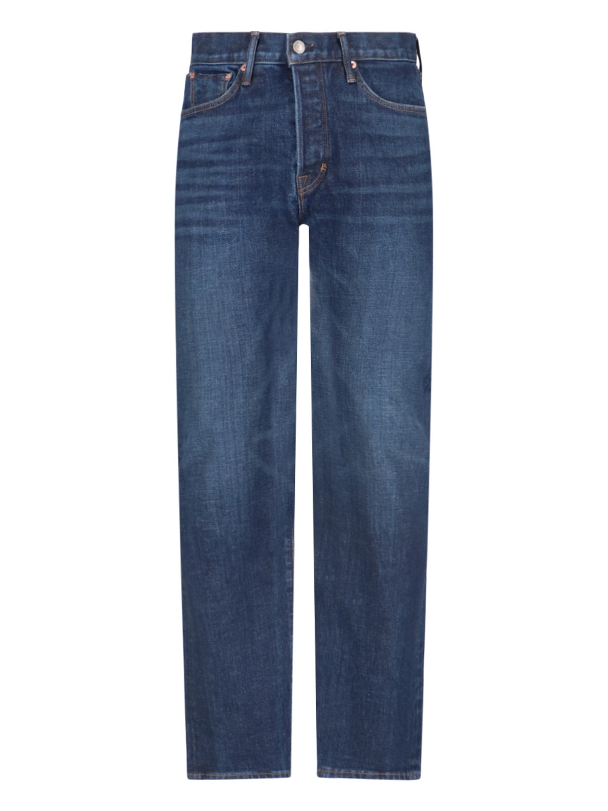 Shop Tom Ford Straight Jeans In Blue