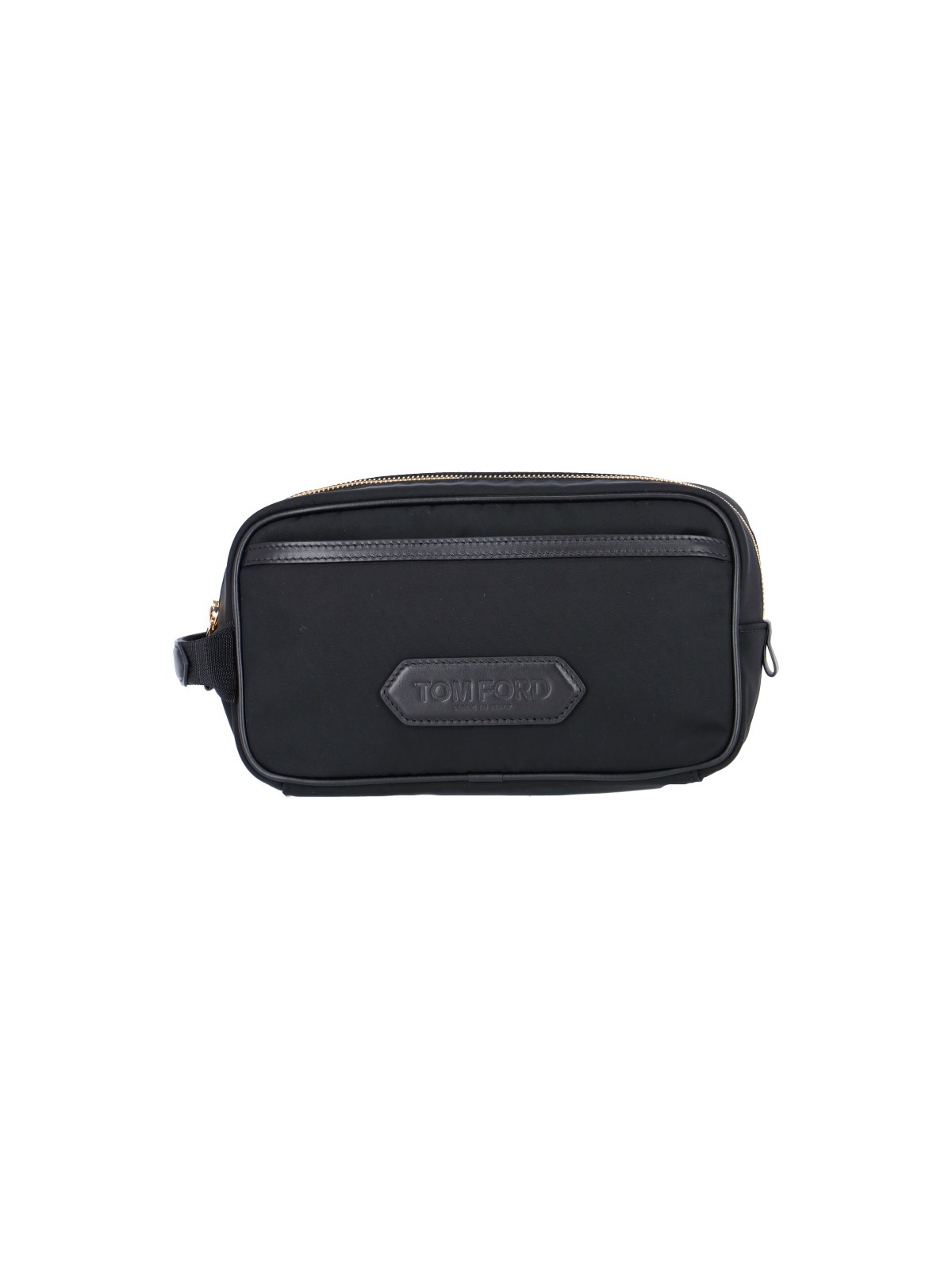 Shop Tom Ford Logo Pouch In Black  