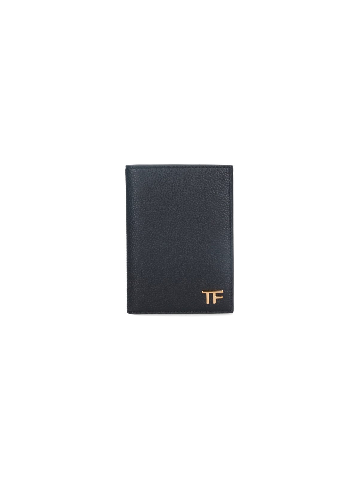 Shop Tom Ford Bifold Logo Card Holder In Black  