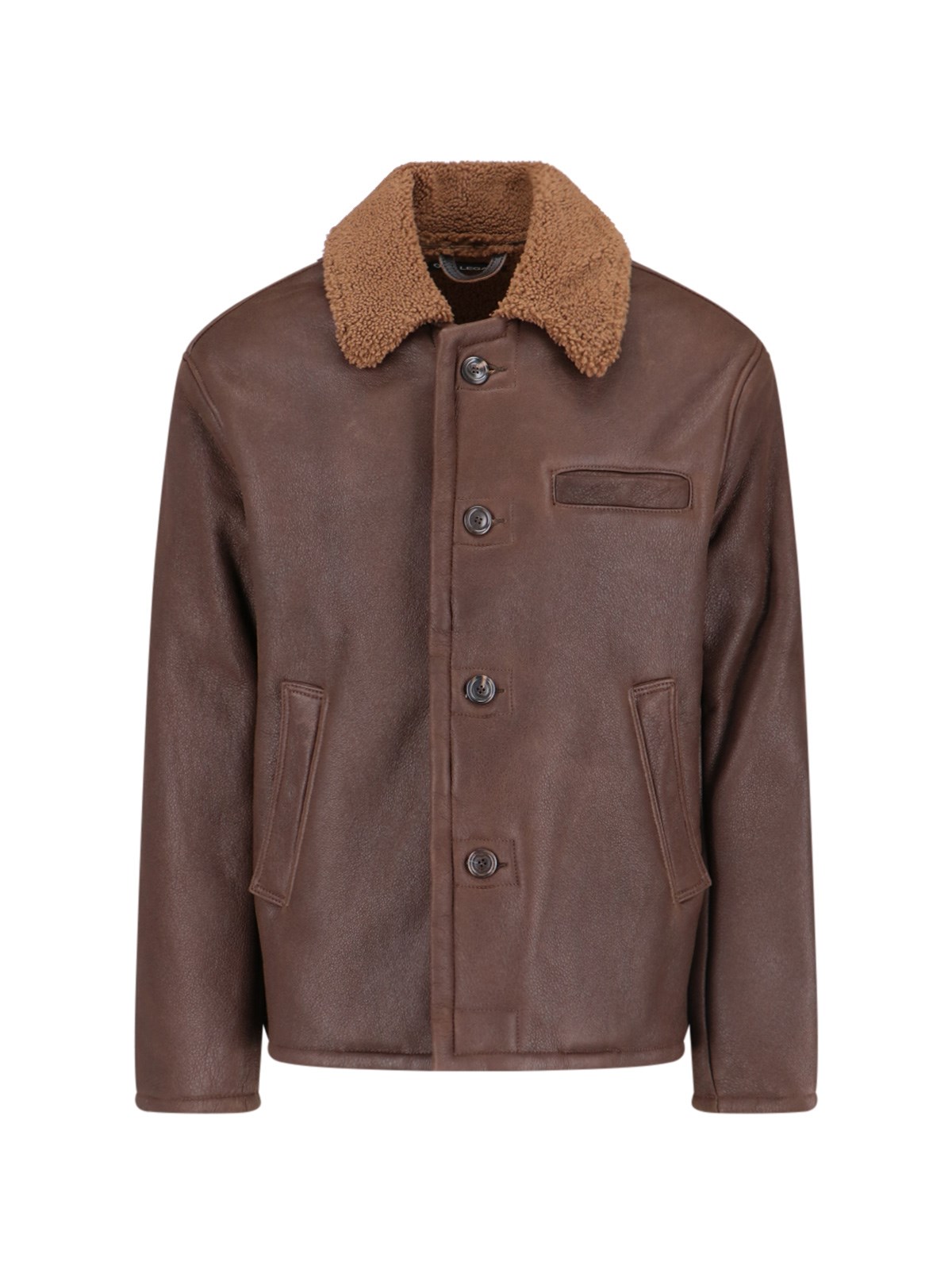 Our Legacy Brown Alaska Shearling Jacket In Brown