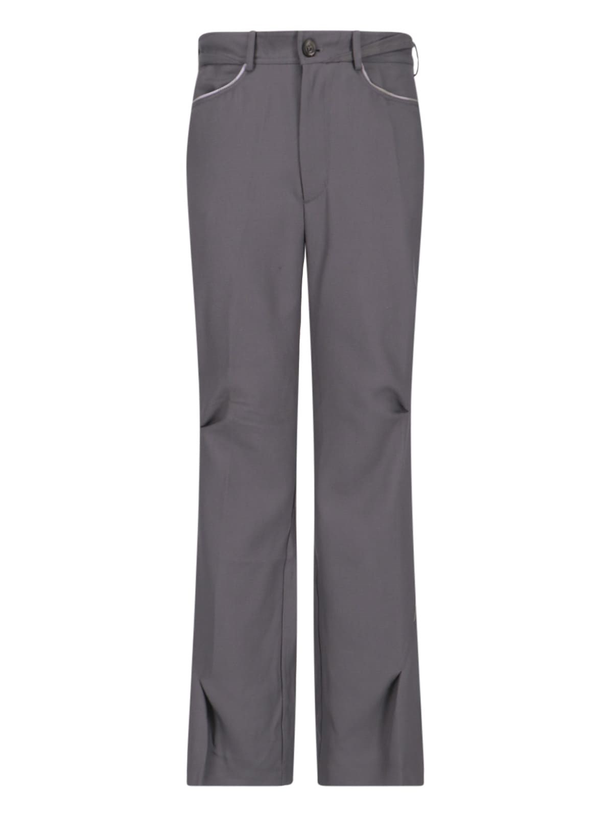 Shop Kiko Kostadinov 'ohne K-dart' Pants In Gray