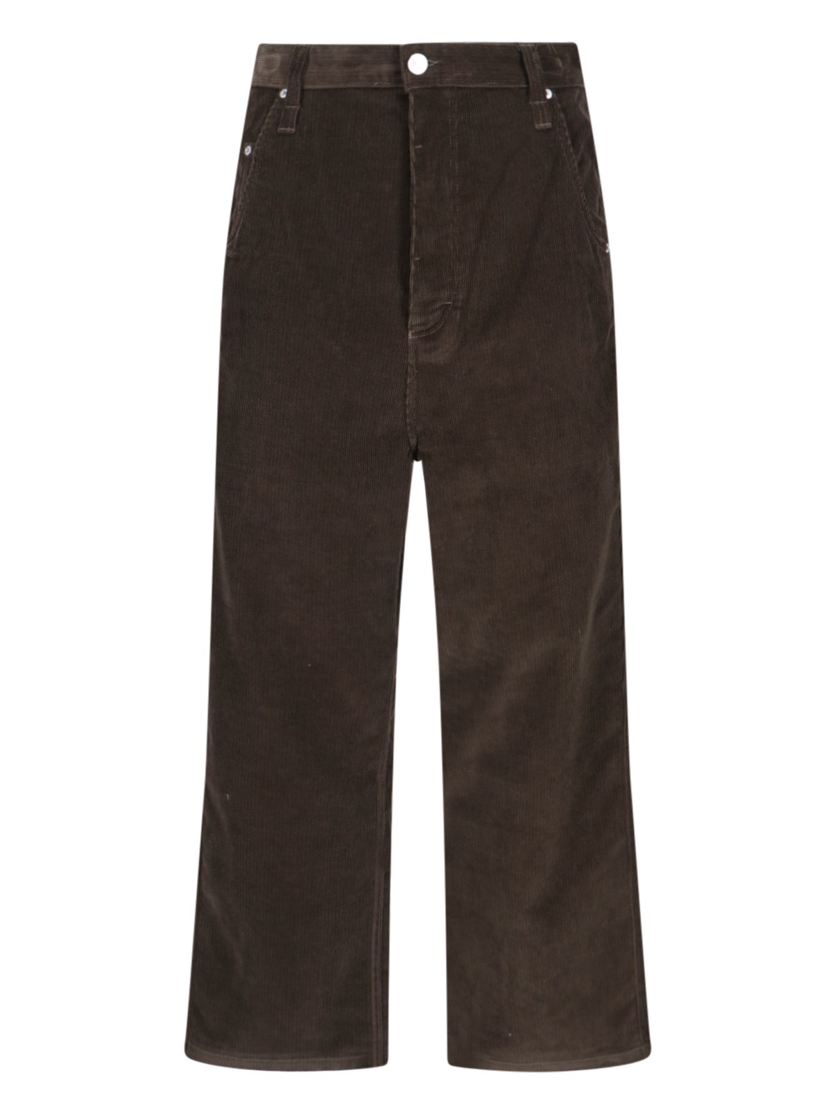 Shop Ami Alexandre Mattiussi Baggy Pants In Brown