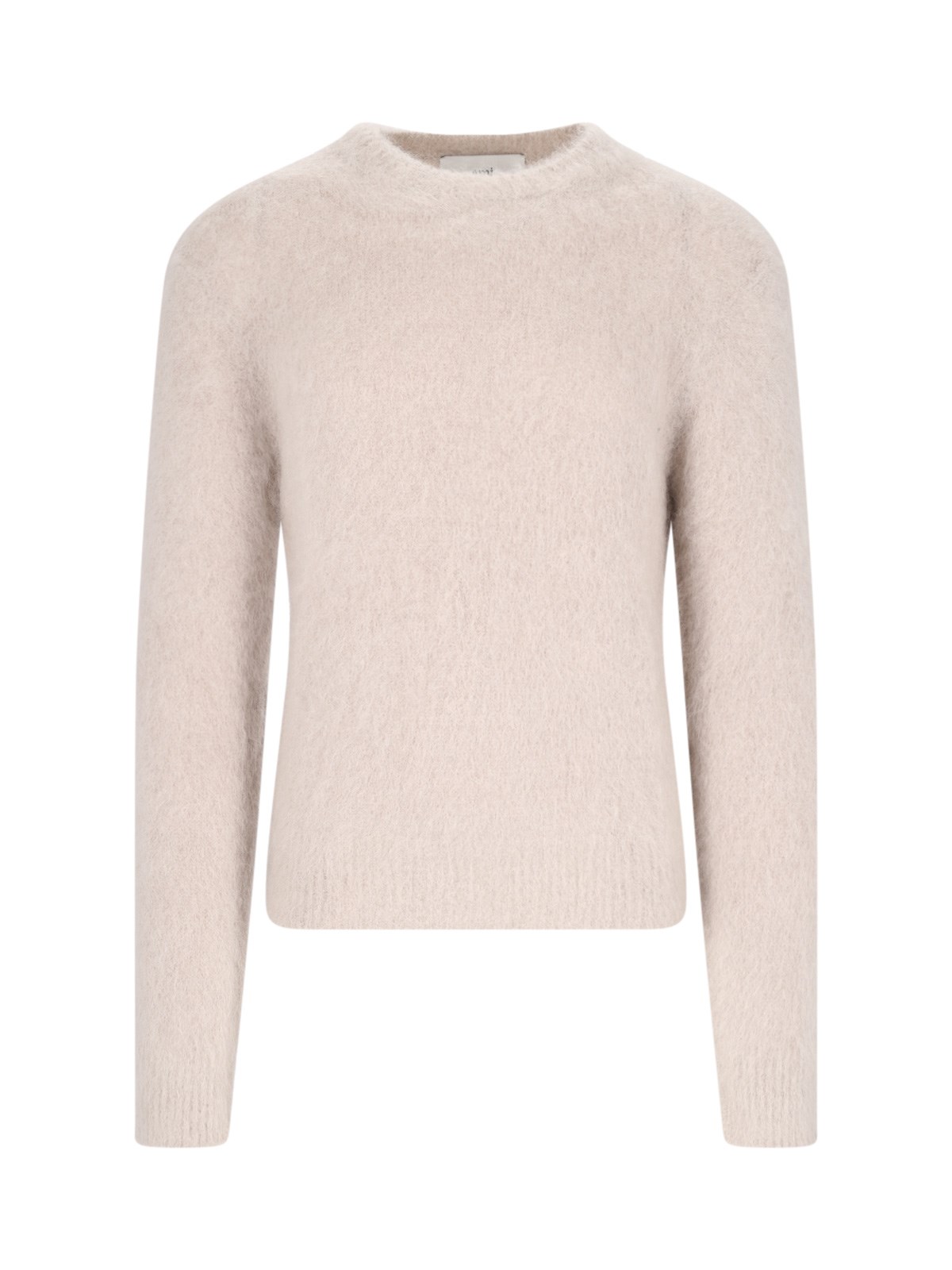 Shop Ami Alexandre Mattiussi Basic Sweater In Beige