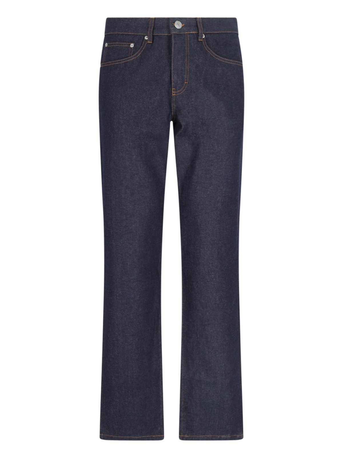 Shop Ami Alexandre Mattiussi Straight Jeans In Blue