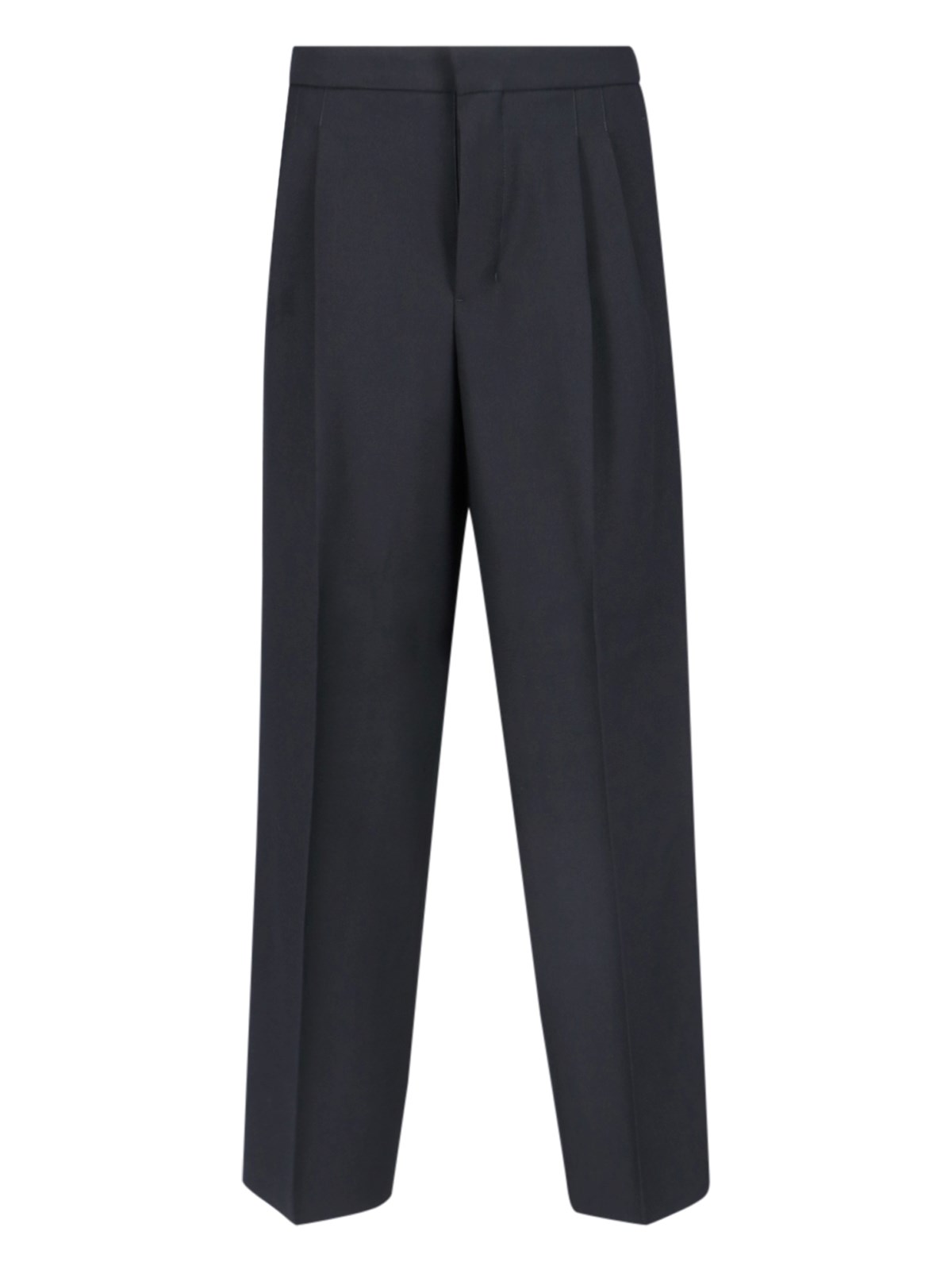 Shop Ami Alexandre Mattiussi Wide Pants In Black  