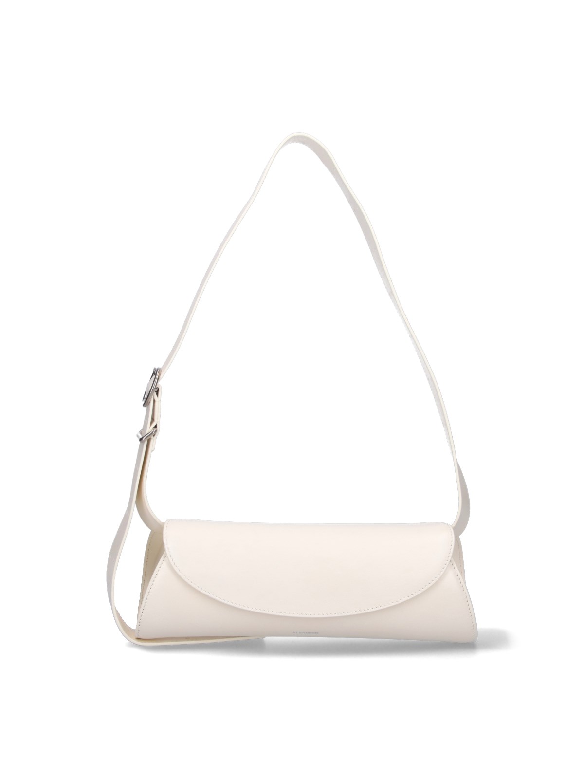 Shop Jil Sander Small Shoulder Bag "cannolo" In White