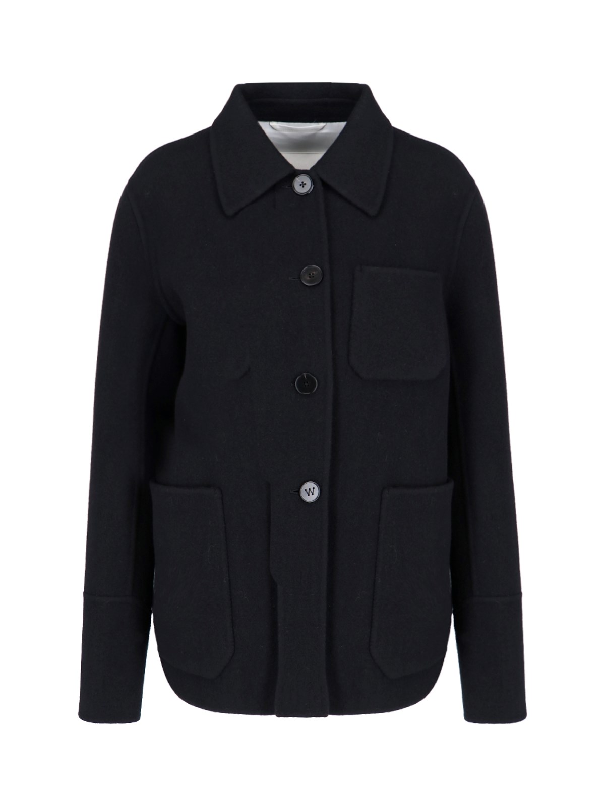 Shop Jil Sander Virgin Wool Overshirt In Black  