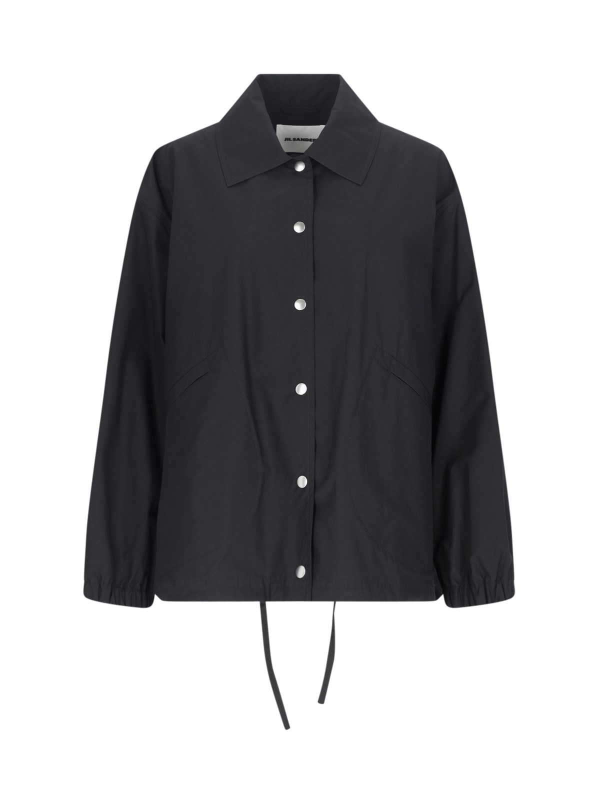 Shop Jil Sander Logo Single-breasted Jacket In Black  