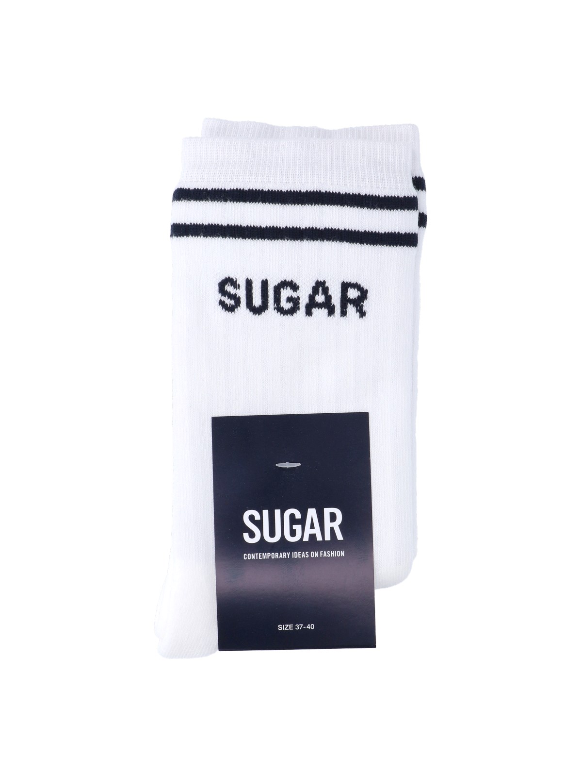 Sugar Logo Socks In White