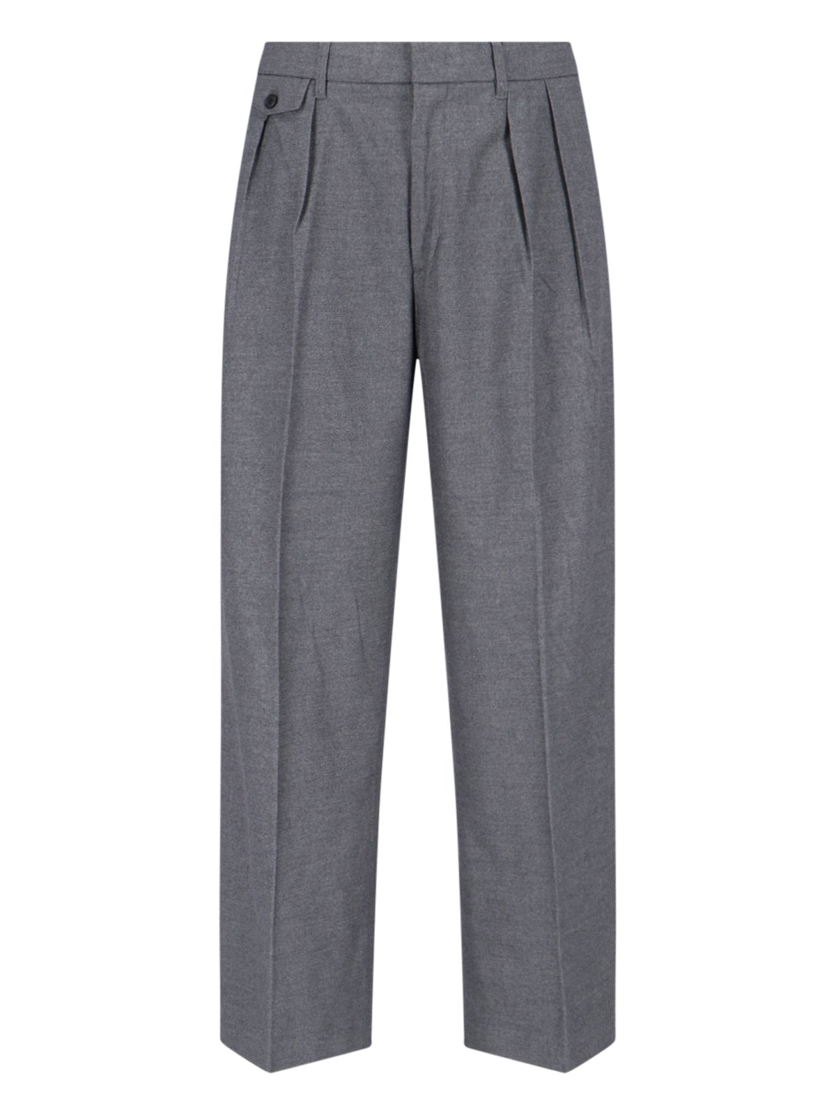 Shop Dunst Wide Pants In Gray