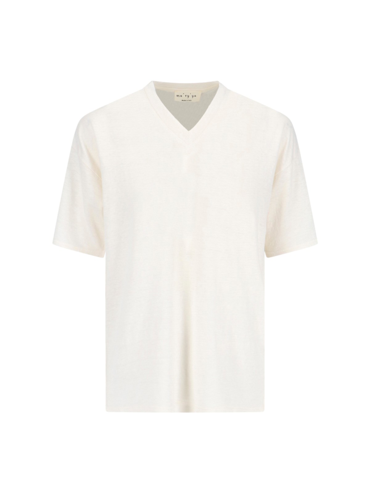 Ma'ry'ya Linen T-shirt In White