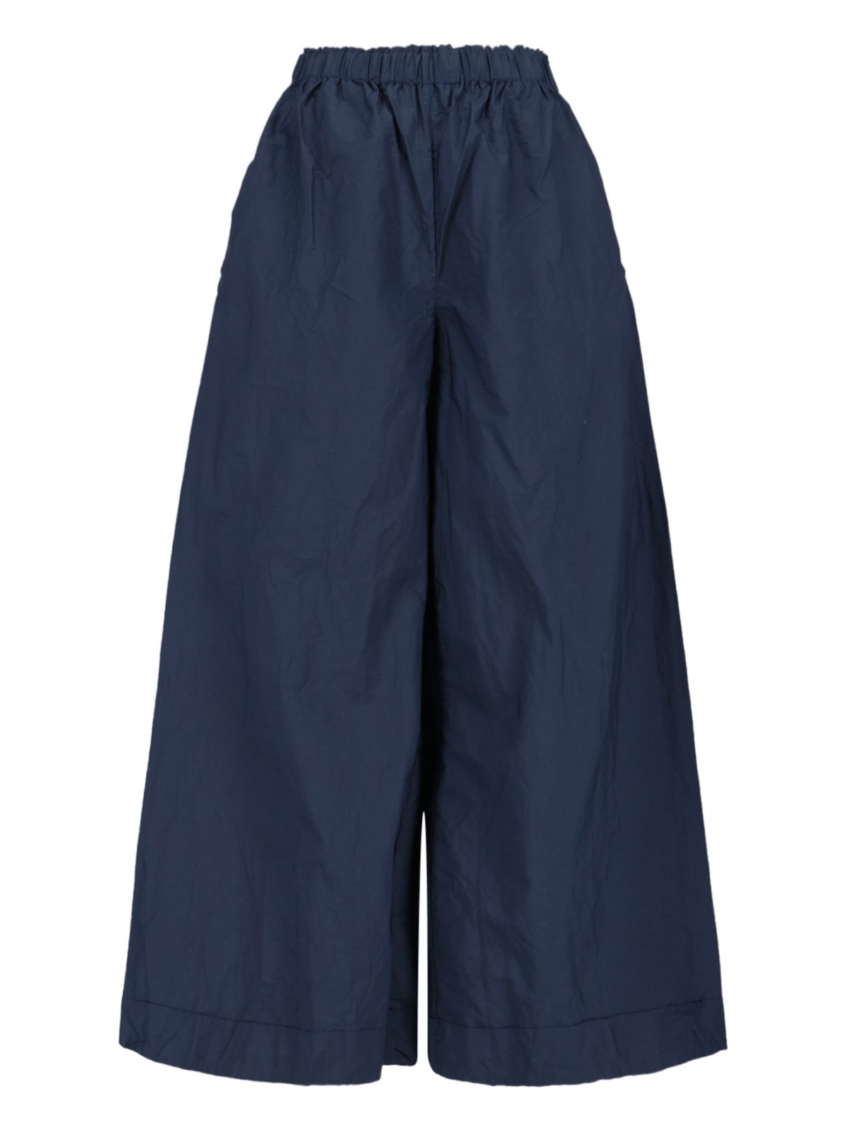 Shop Daniela Gregis Cropped Pants In Blue