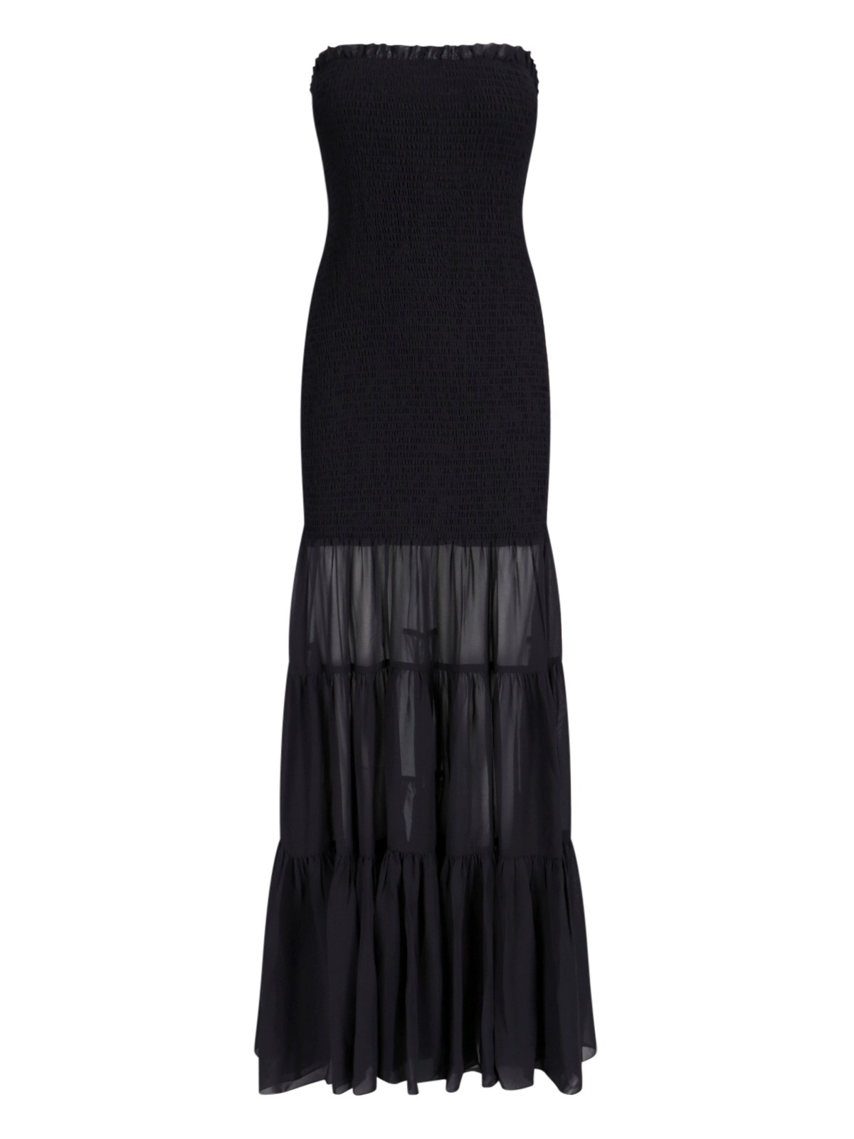 Shop Rotate Birger Christensen Strapless Maxi Dress In Black  