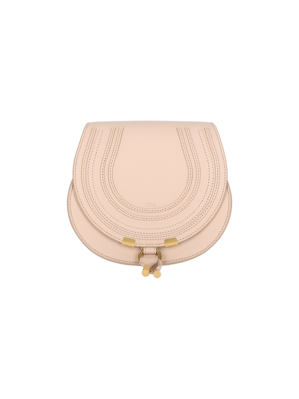 Shop Chloé 'marcie' Small Shoulder Bag In Pink