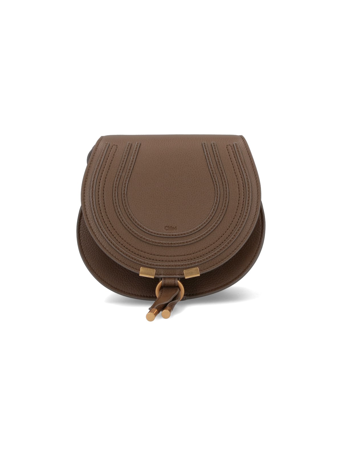 Shop Chloé Small Crossbody Bag "marcie" In Green