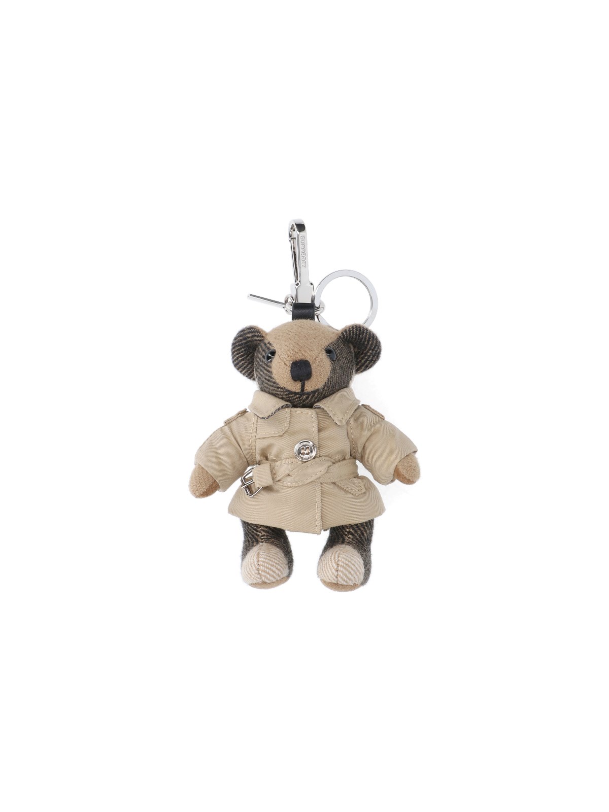 Burberry "thomas Trench" Keyring In Beige