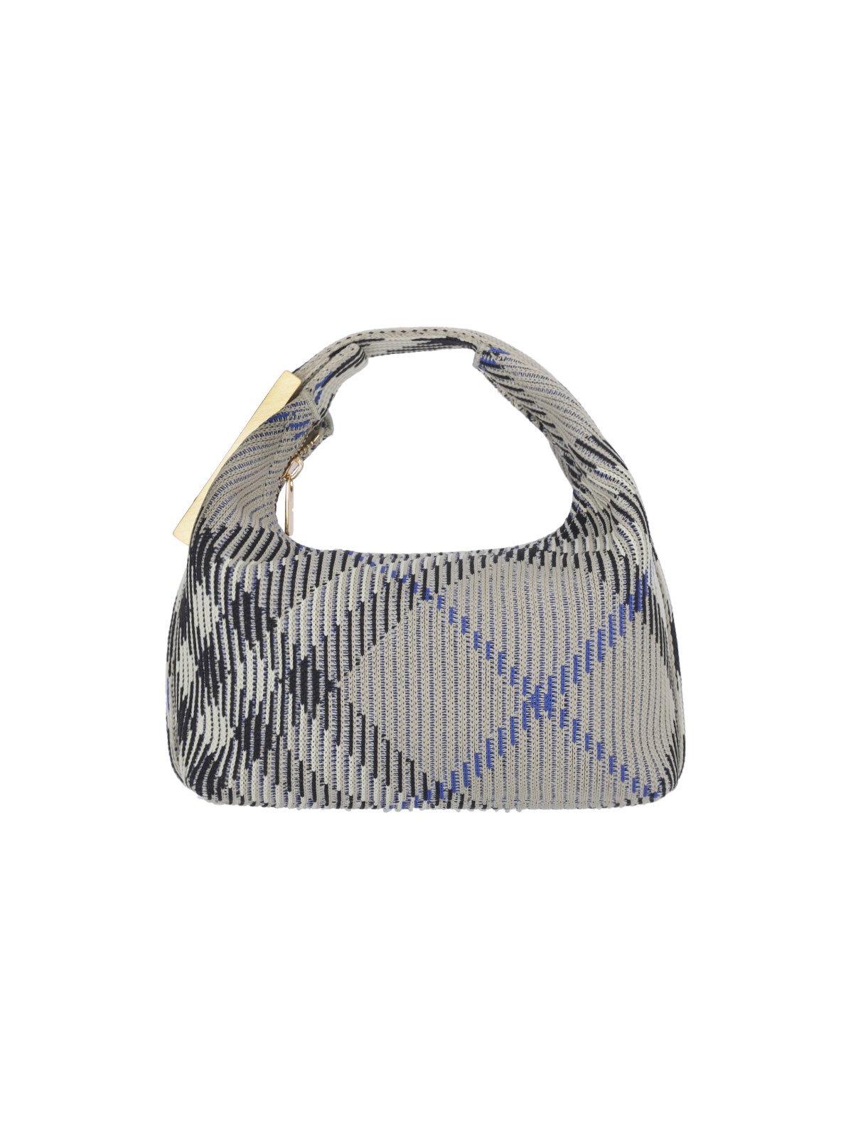 Shop Burberry Mini Handbag "peg" In Gray