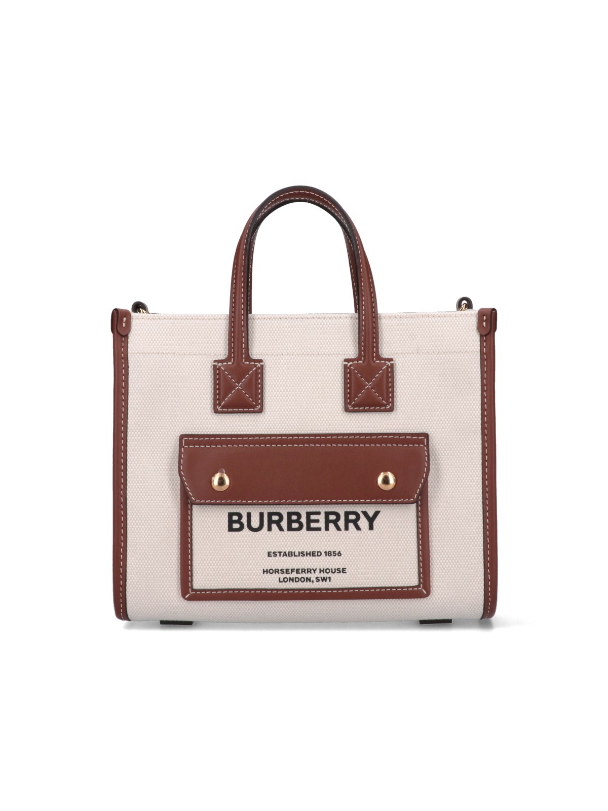 Burberry 'freya' Bag Small In Cream
