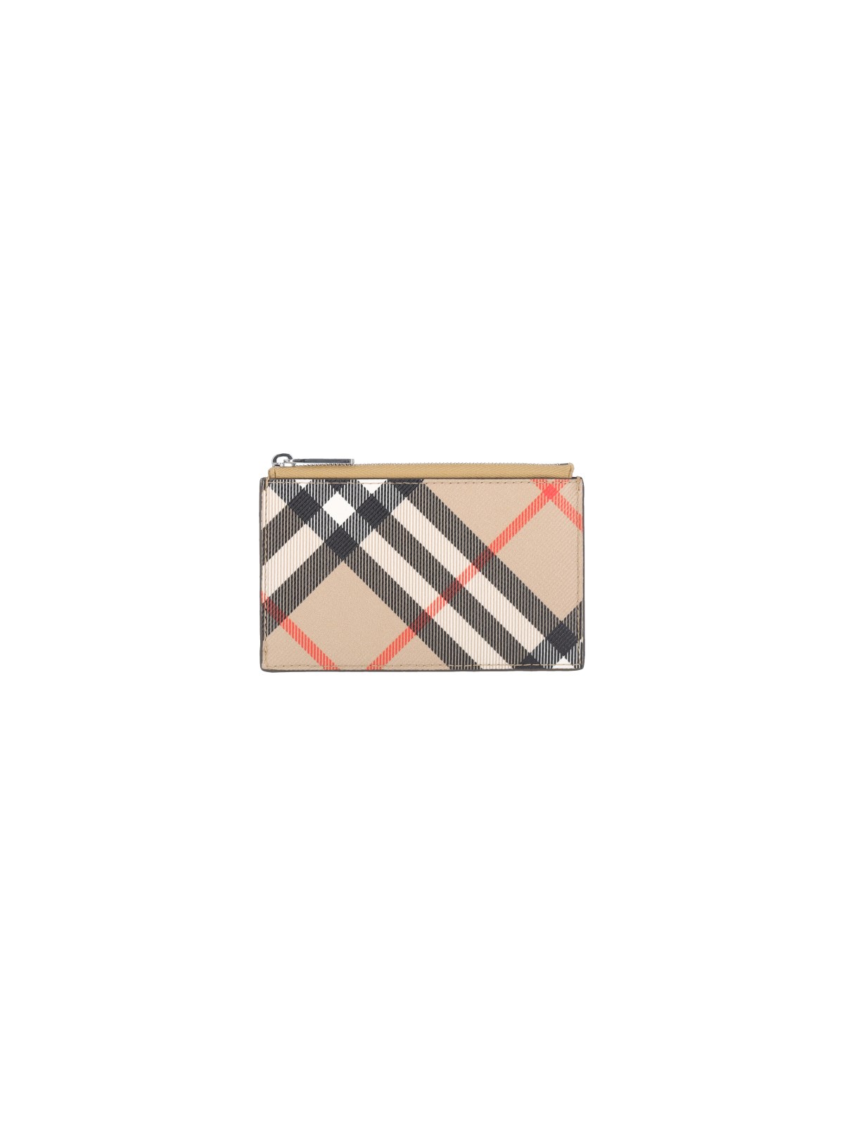 BURBERRY "CHECK" ZIP CARD HOLDER 