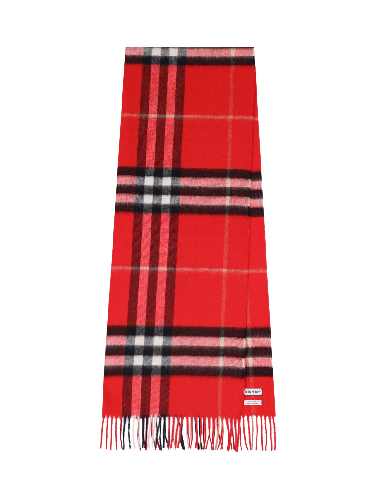 Burberry Cashmere Scarf In Red